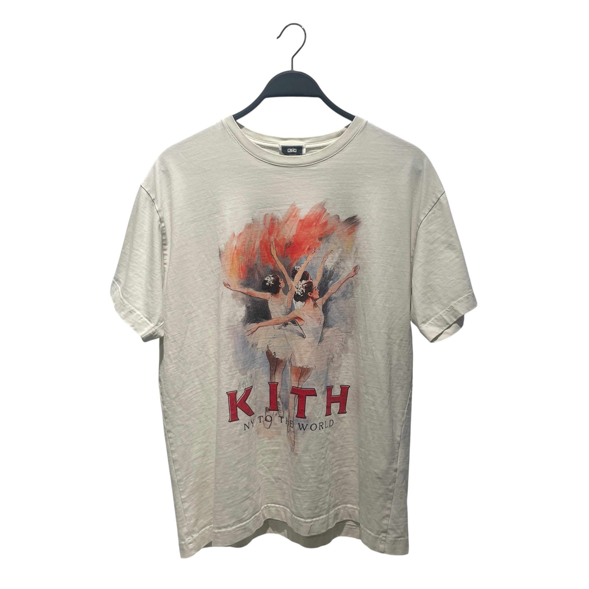 KITH/T-Shirt/M/Cotton/WHT/Ny to the world view 1