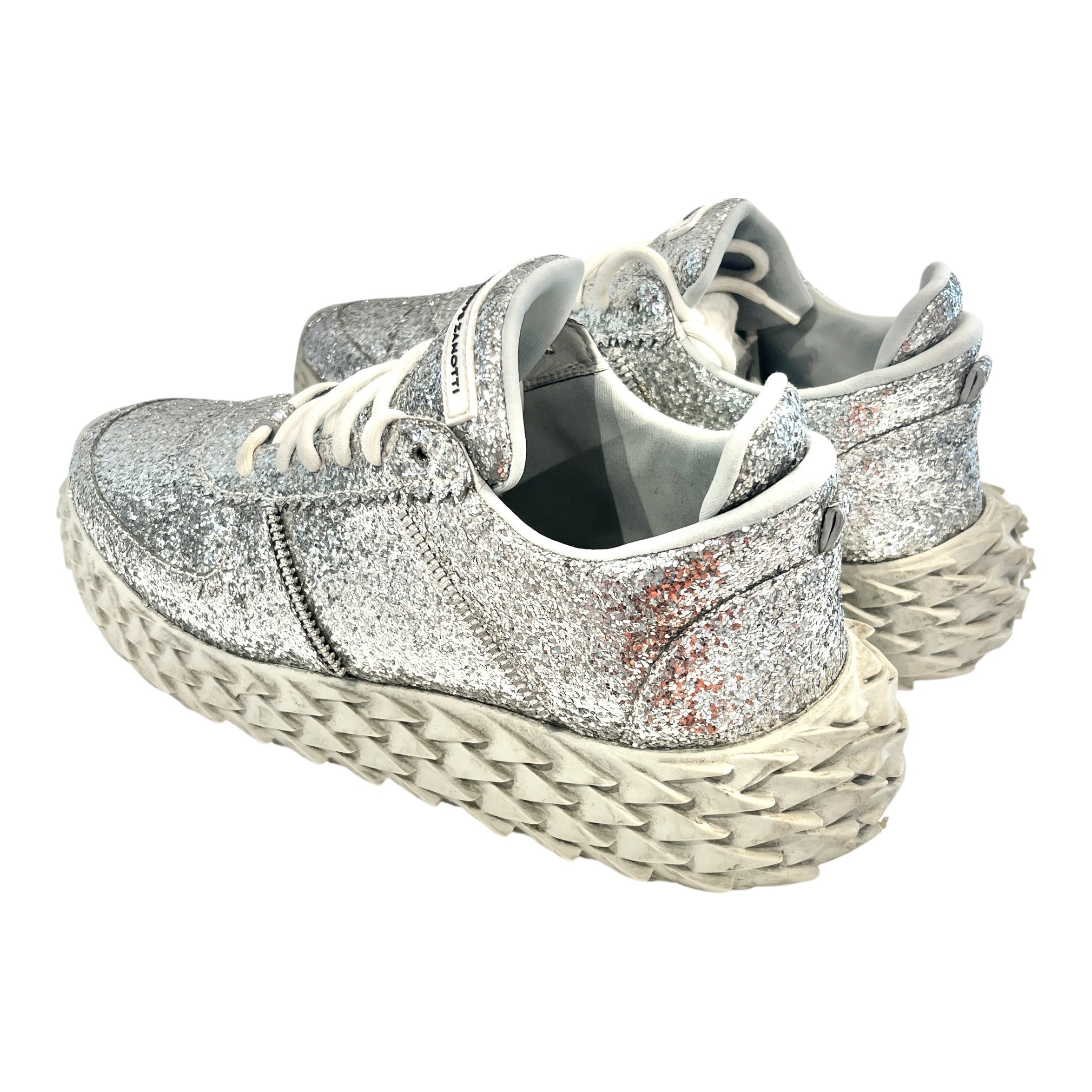 Giuseppe Zanotti/Low-Sneakers/US 10/Glitter/Acrylic/SLV/URCHIN SNEAKER view 2
