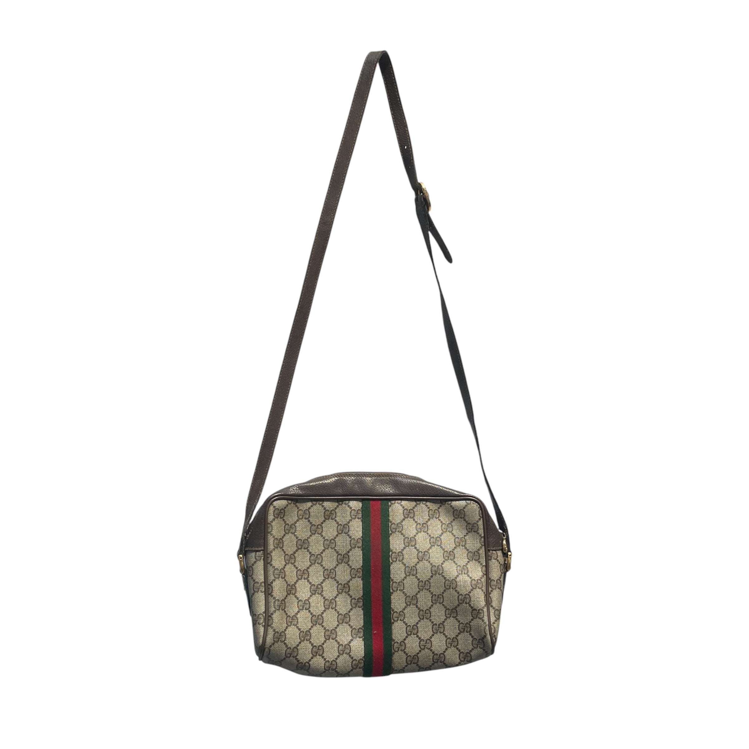 GUCCI/Cross Body Bag/Monogram/BRW/cross bag view 2