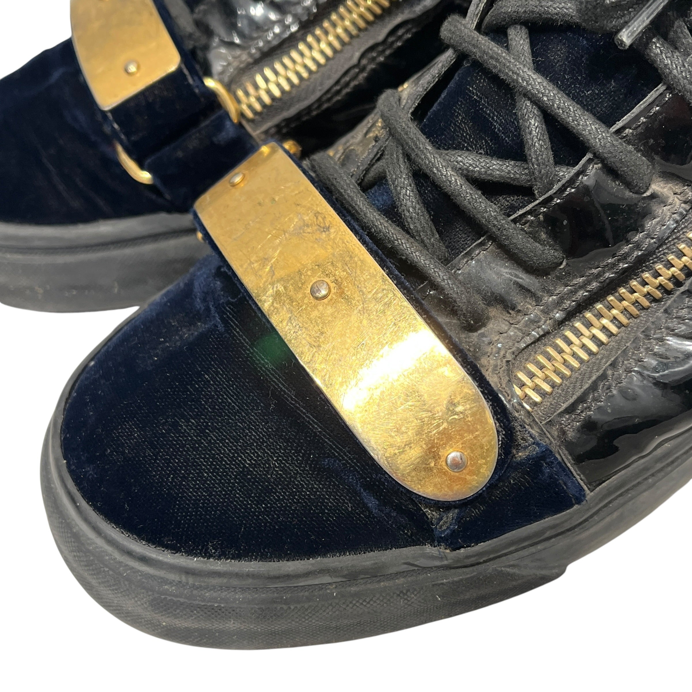 Giuseppe Zanotti/Hi-Sneakers/EU 42/Leather/BLK/GOLD HARDWARE view 9