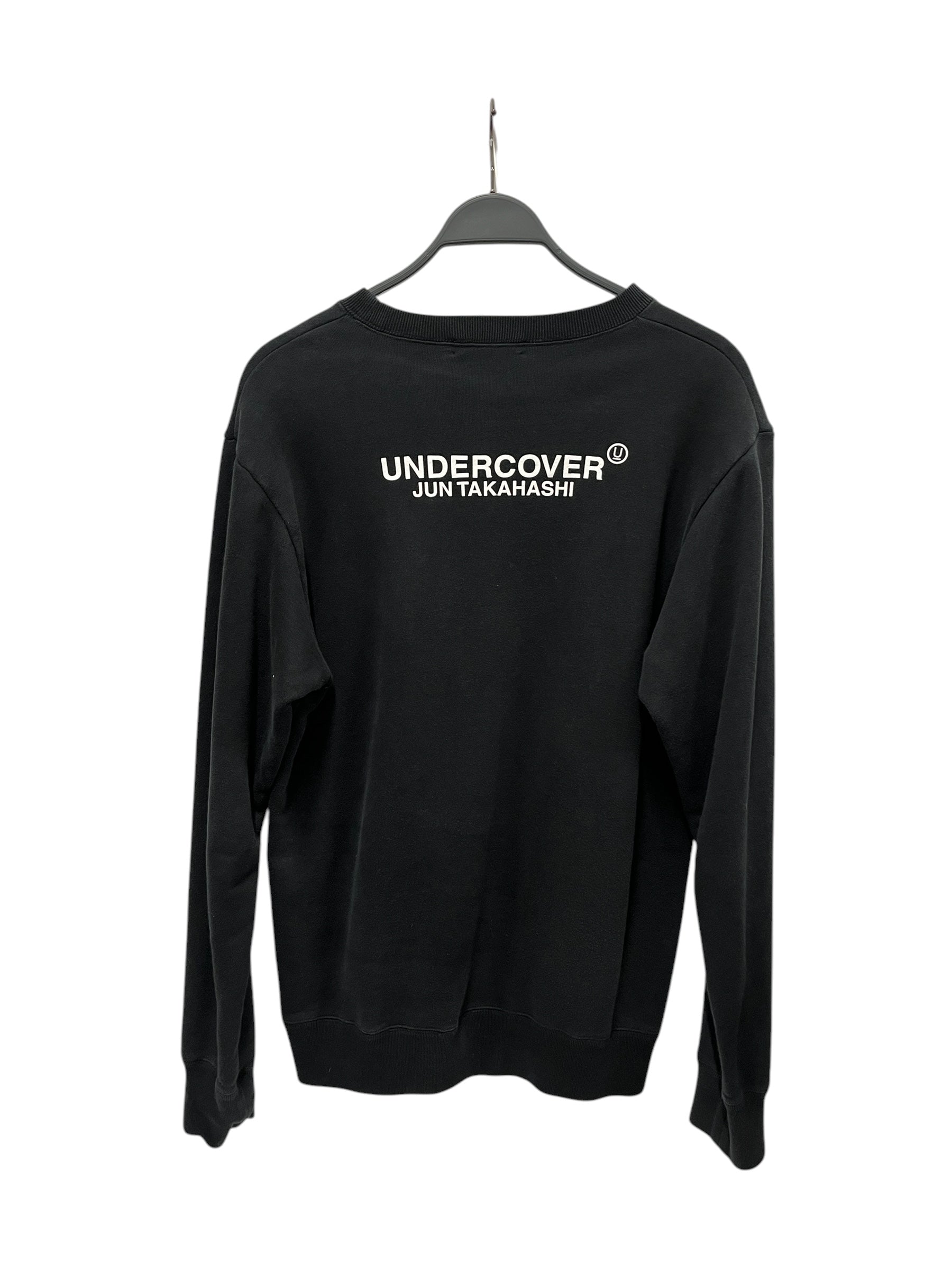 UNDERCOVER/Sweatshirt/L/Graphic/Cotton/BLK/Pullover/FALLEN MAN AW21 CREWNECK view 2