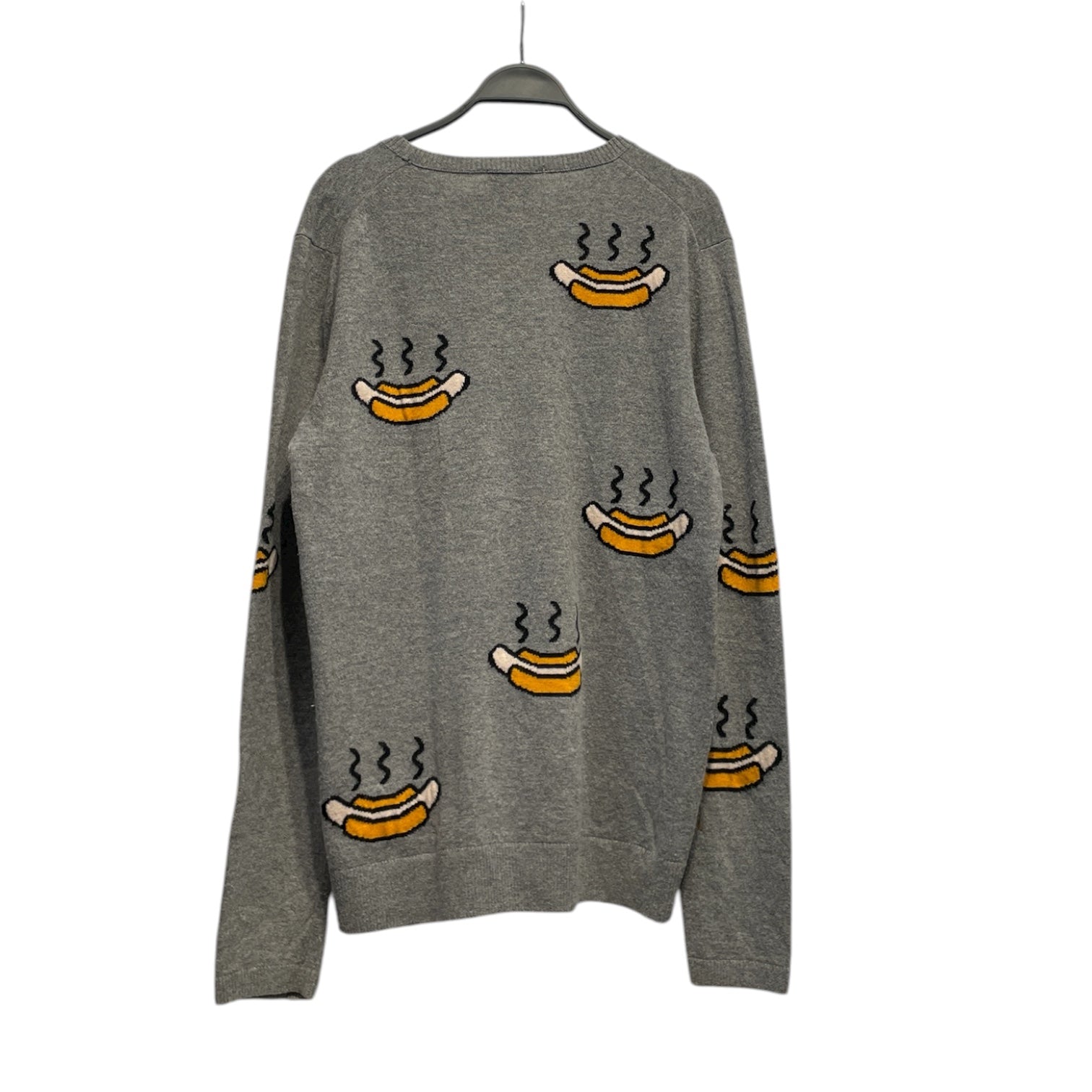 Acne Studios/Sweater/XS/All Over Print/Wool/GRY/HOT DOG SIZZLE view 2