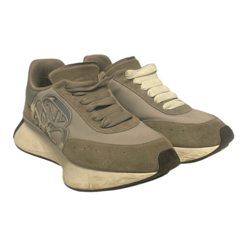 Alexander McQueen/Low-Sneakers/EU 41/Suede/GRY/Sprint Runner 705071