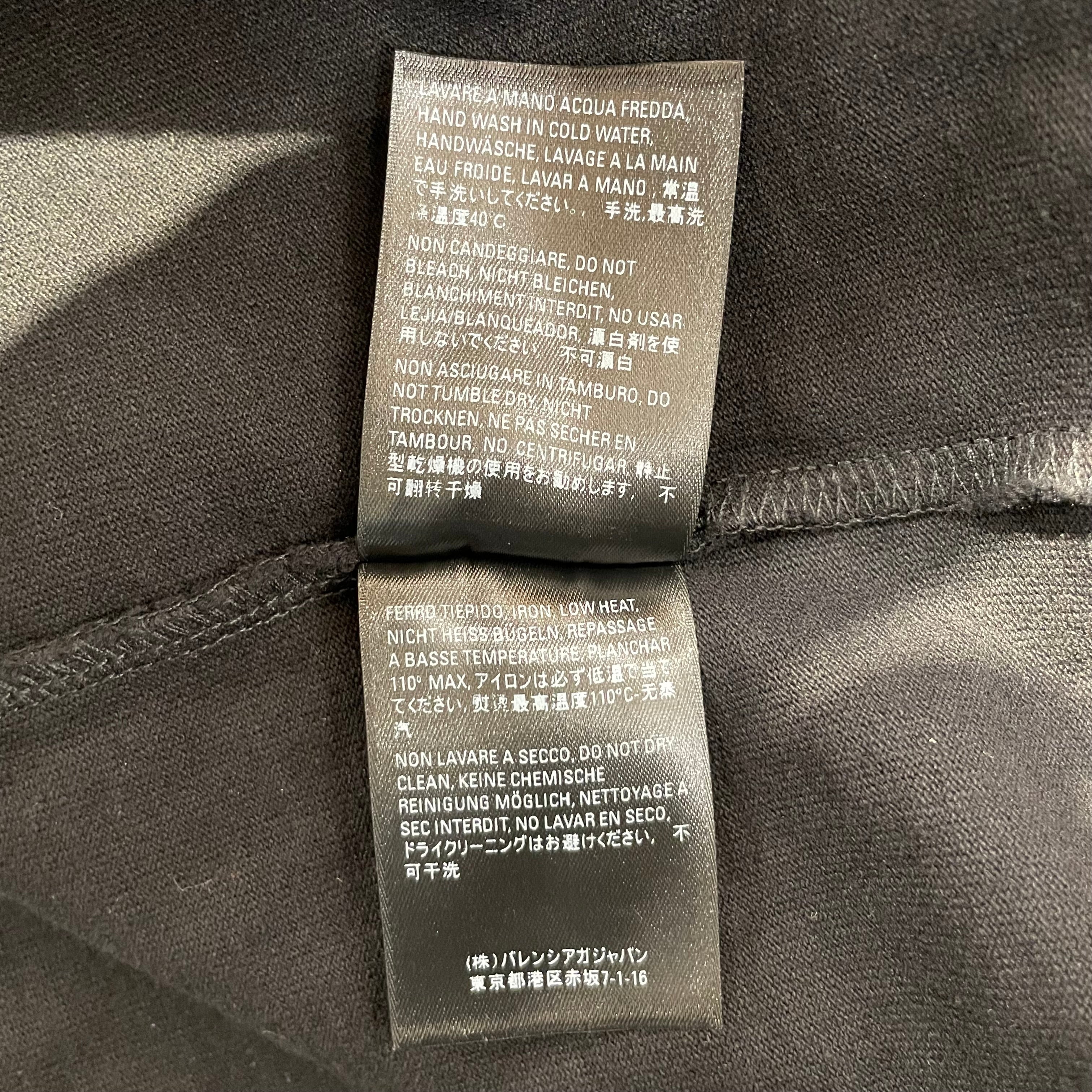 BALENCIAGA/T-Shirt/XS/Cotton/BLK/2020 HELLO MY NAME IS DISTRSSD view 7