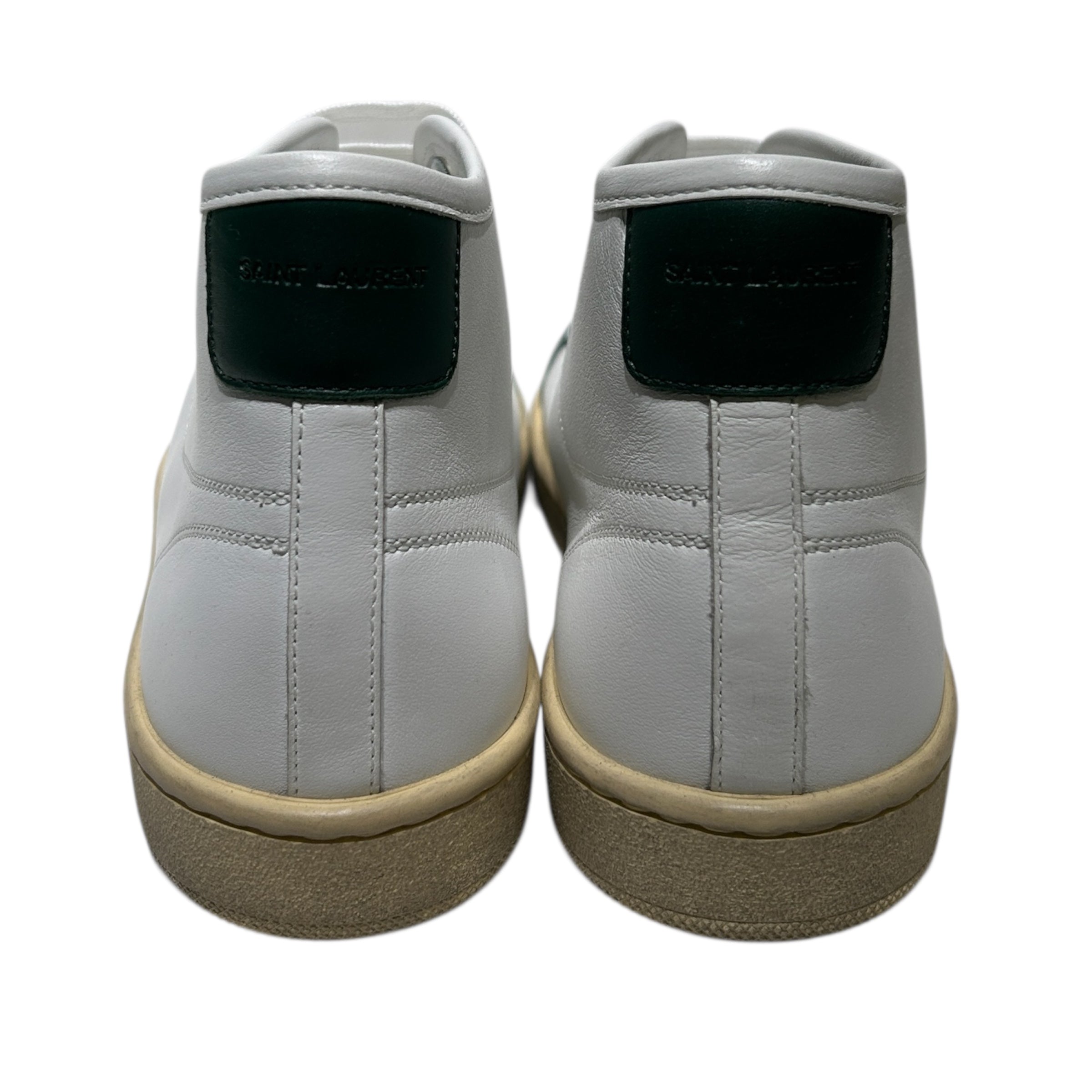 SAINT LAURENT/Hi-Sneakers/EU 38/Leather/WHT/COURT/ HIGH/ GRN view 4