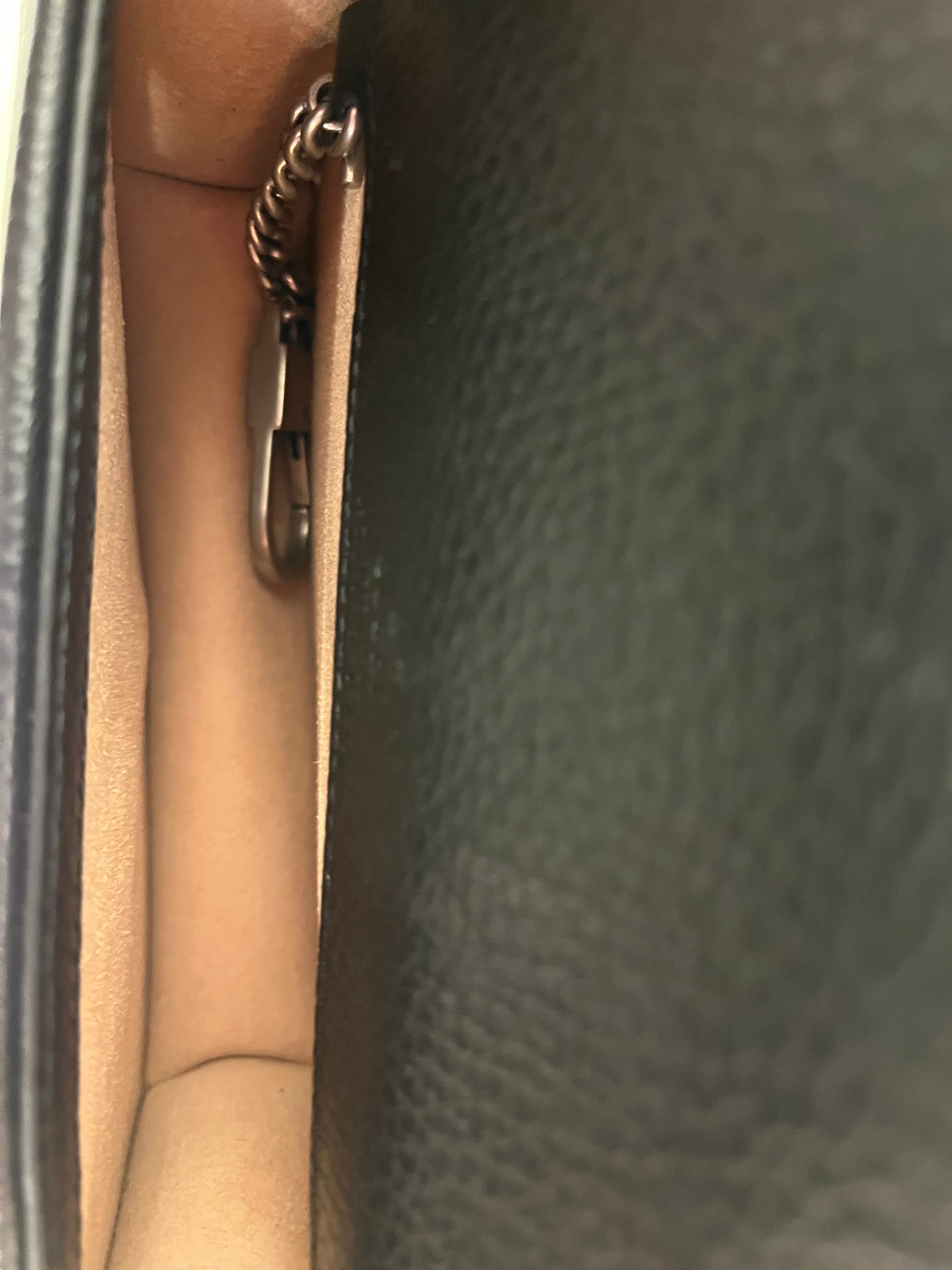 GUCCI/Cross Body Bag/Leather/BLK/Dionysus Super Mini Bag view 6