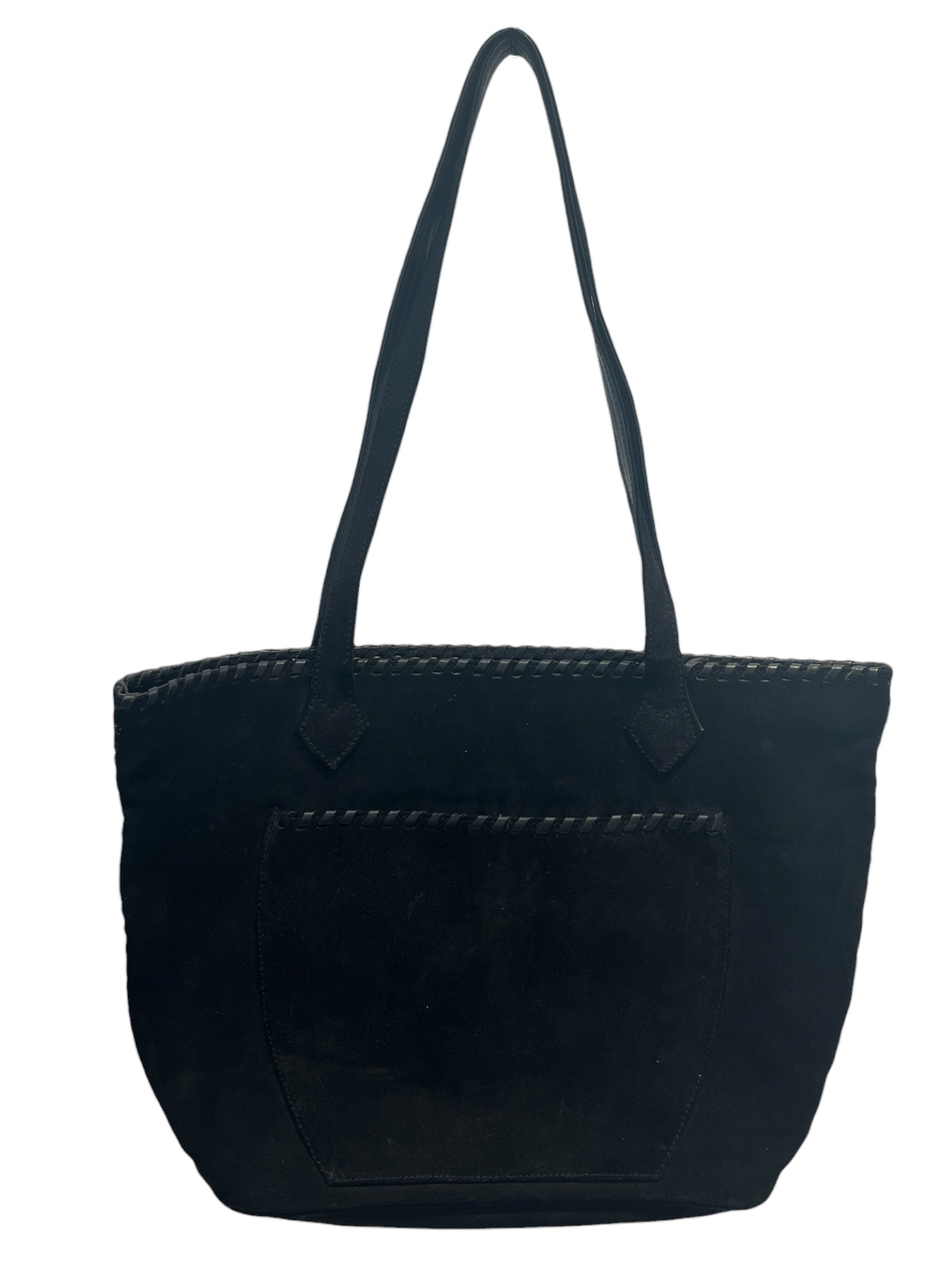 YVES SAINT LAURENT/Tote Bag/Suede/BLK/SUEDE TOTE view 1