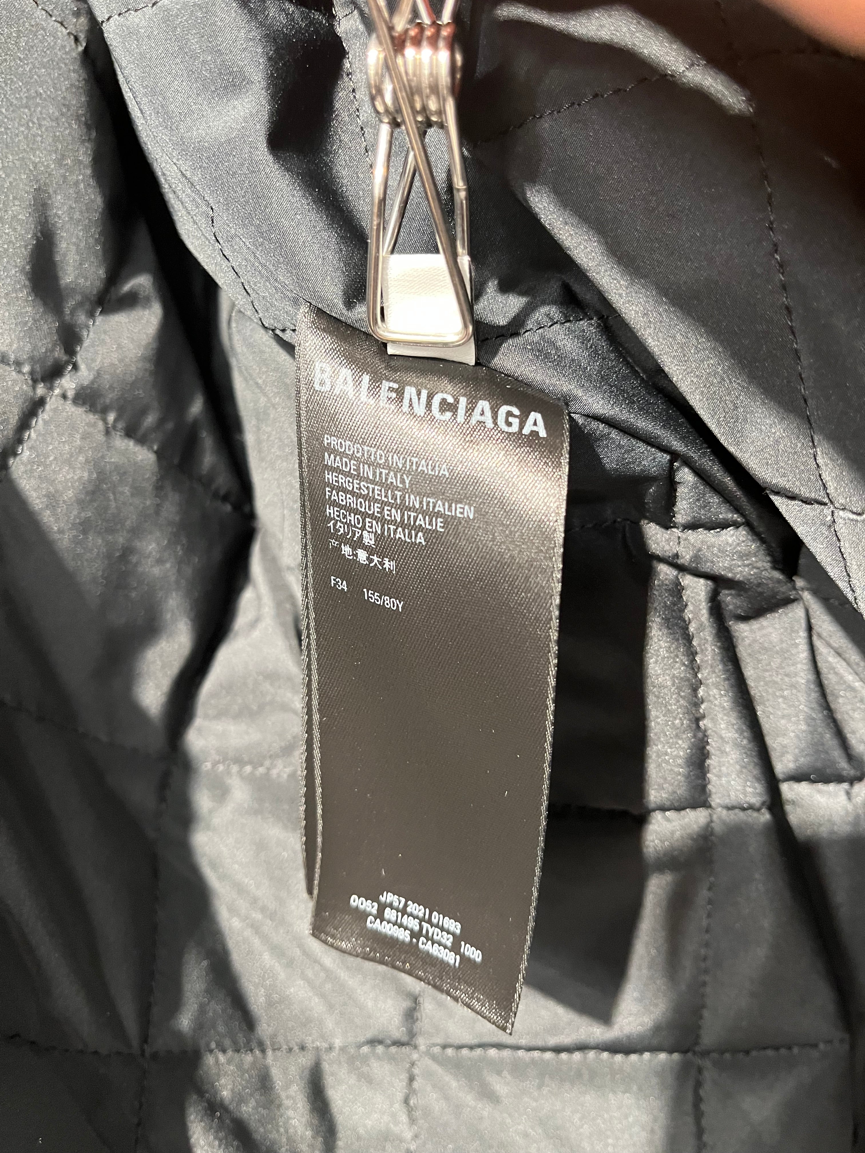 BALENCIAGA/Jacket/34/Nylon/BLK/DOUBLE PARKA view 4