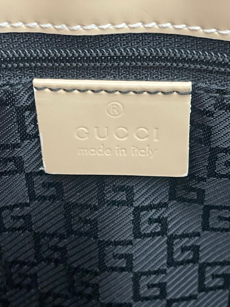 GUCCI/Bag/CRM/BLACK STRIPE/BLACK LOGO INSIDE