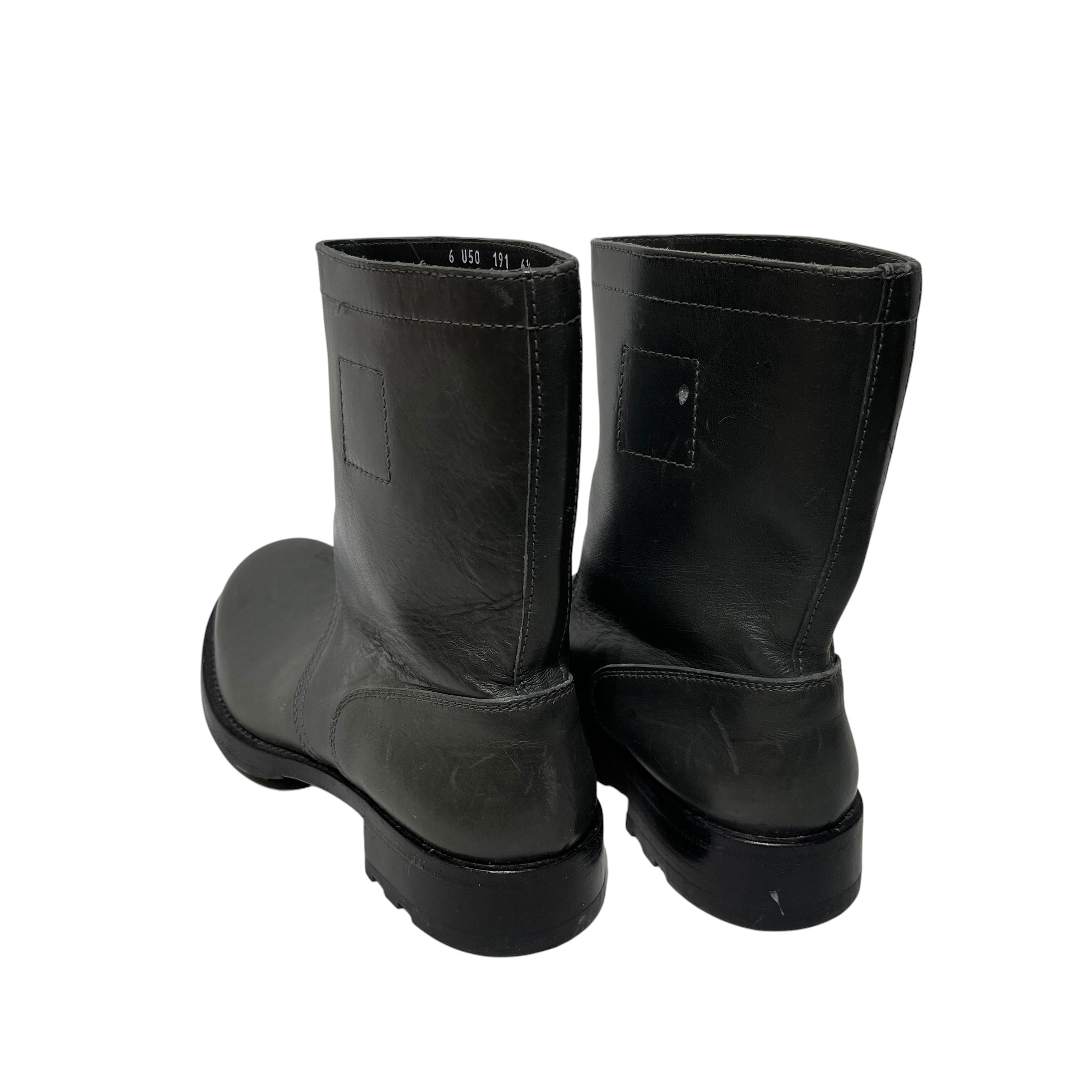 MIU MIU/Boots/US 6.5/Leather/GRY/PULL ON BOOTS view 2