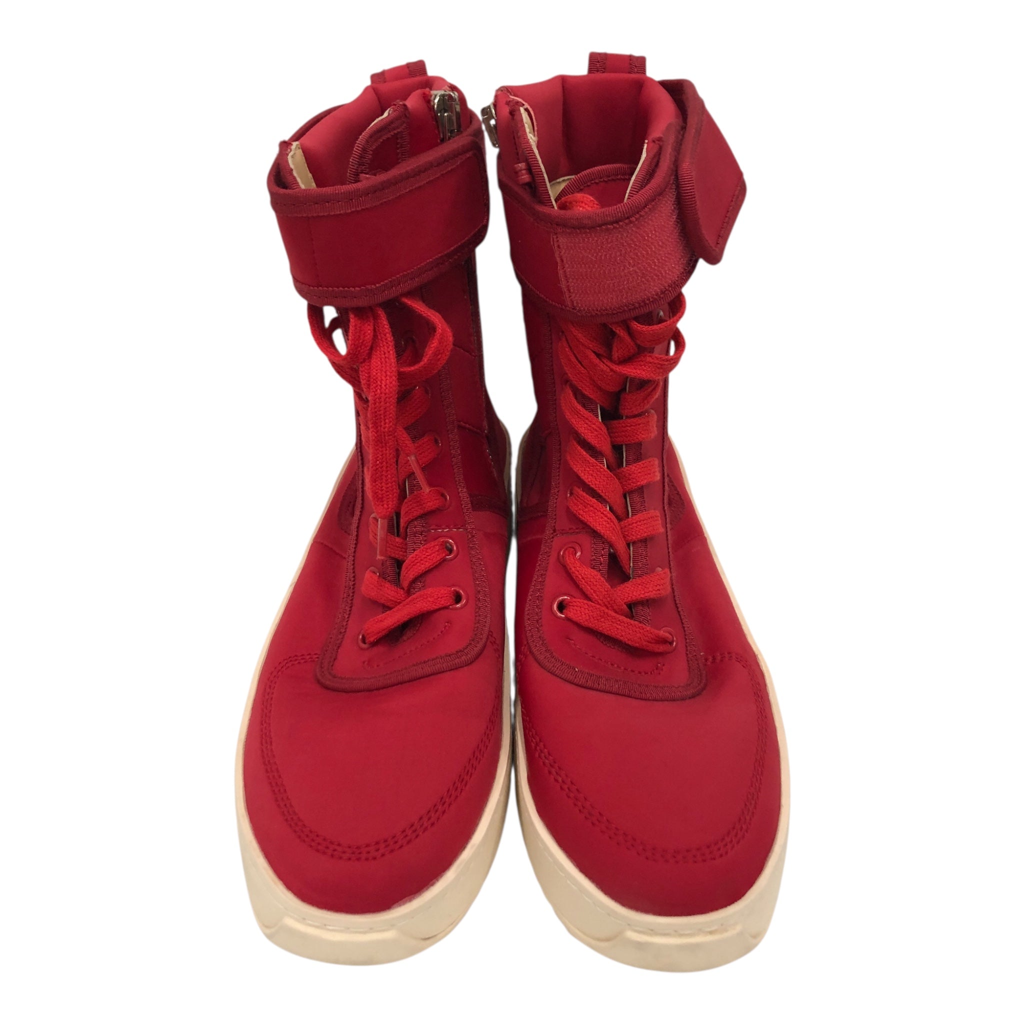 FEAR OF GOD/Hi-Sneakers/EU 44/Polyester/RED/U-Tip/FOG Military Sneaker view 3