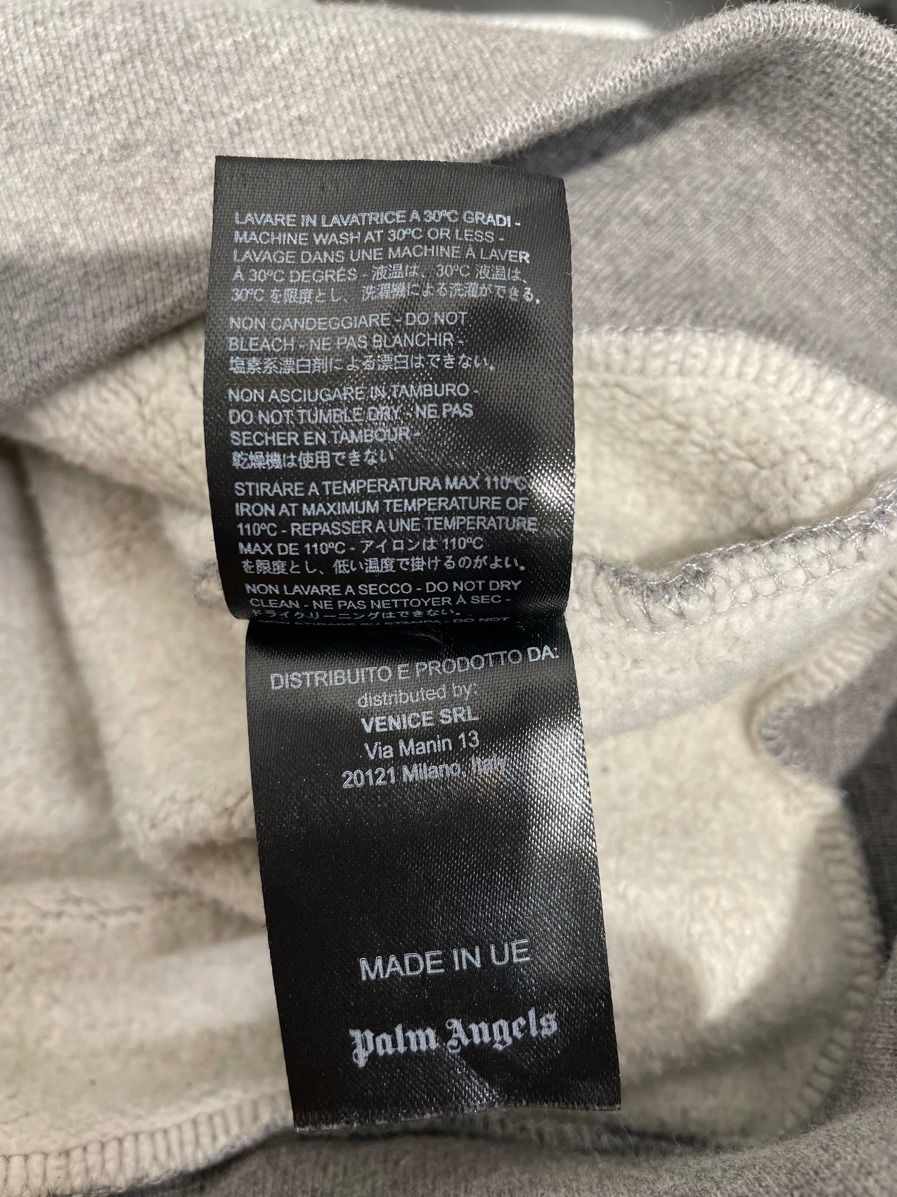 Palm Angels/Hoodie/M/Cotton/MLT/GRY/BLK SPLIT HOODIE view 5