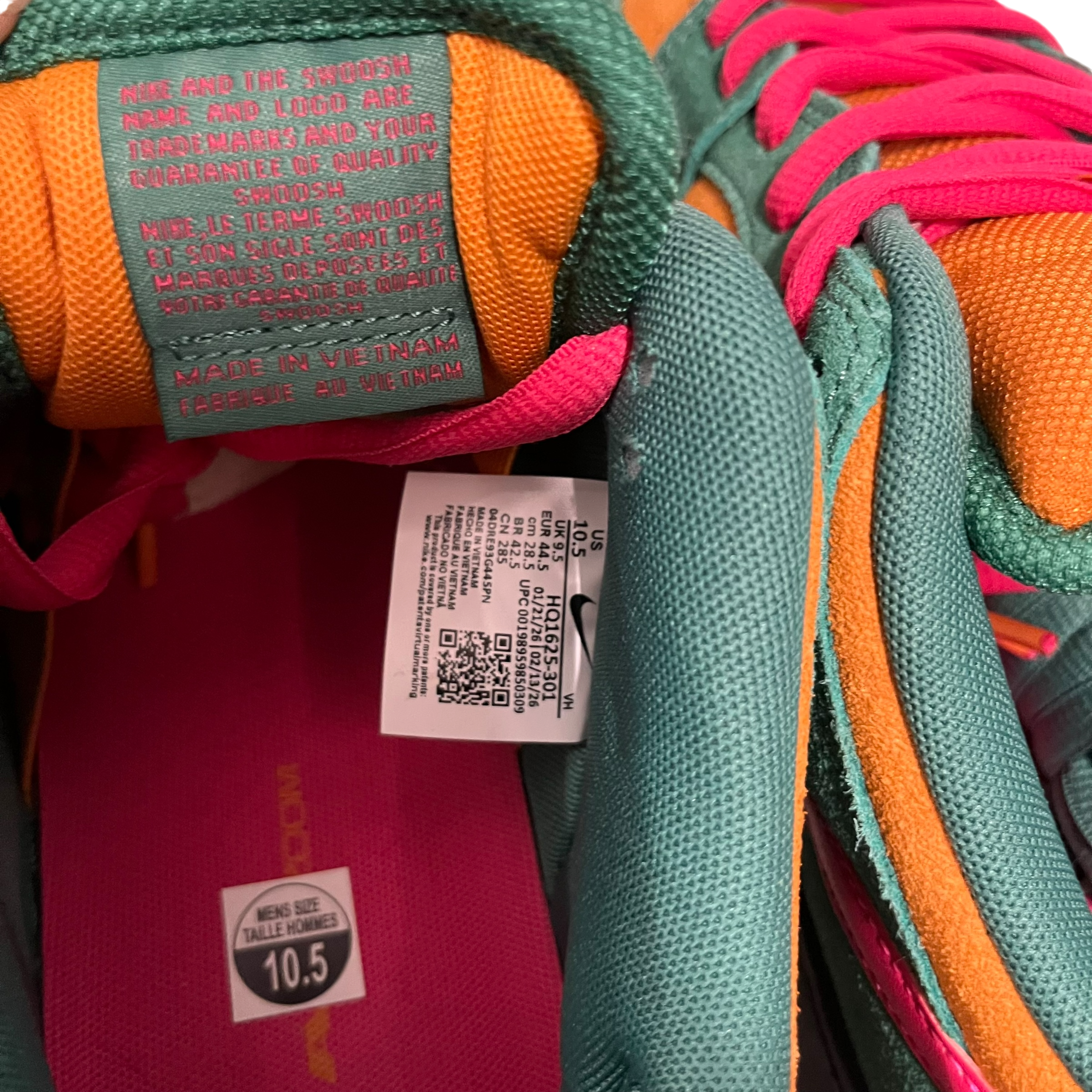 NIKE SB/Low-Sneakers/US 10.5/Suede/MLT/watermelon view 6