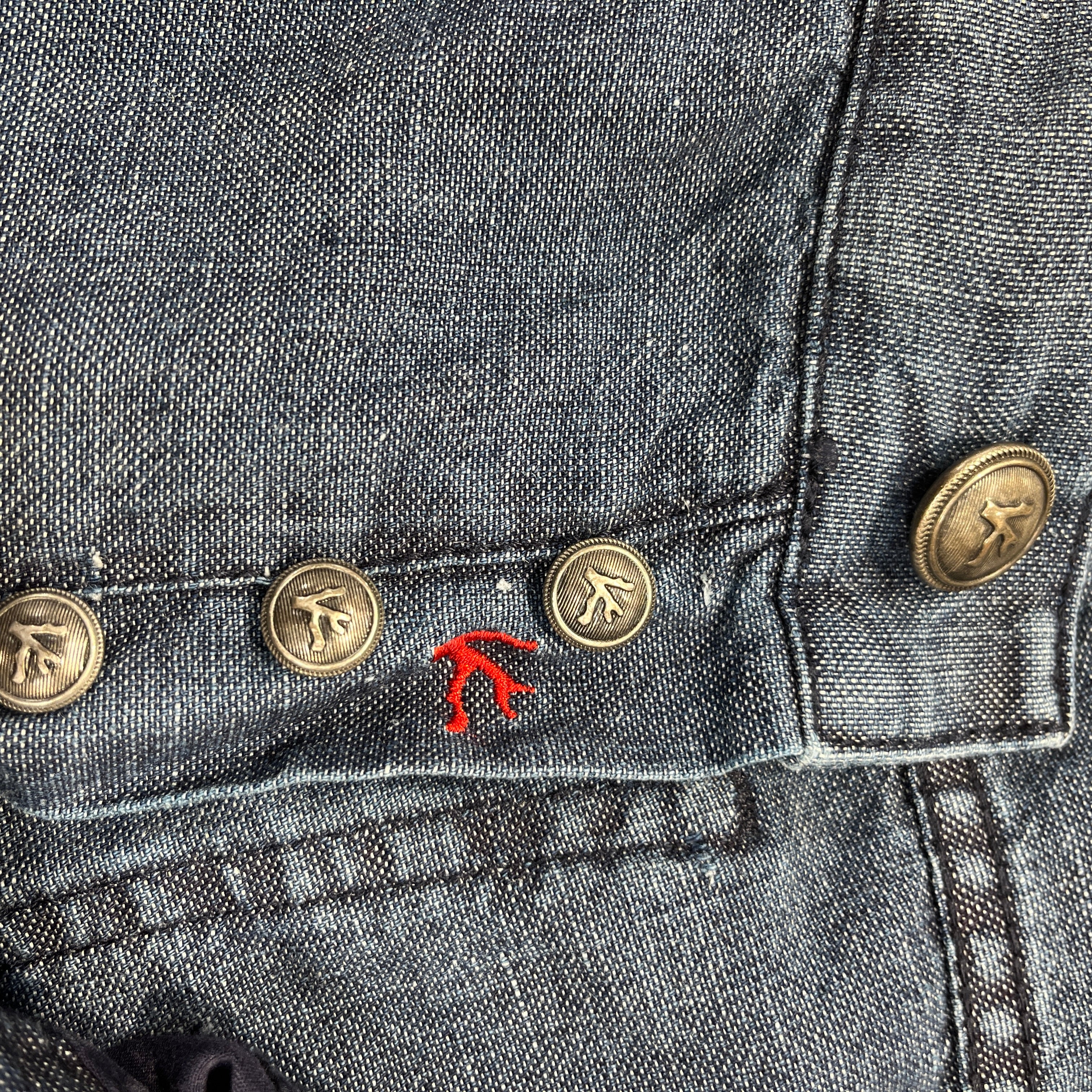 ISAIA/Skinny Pants/46/Denim/IDG/self edge twill denim view 5