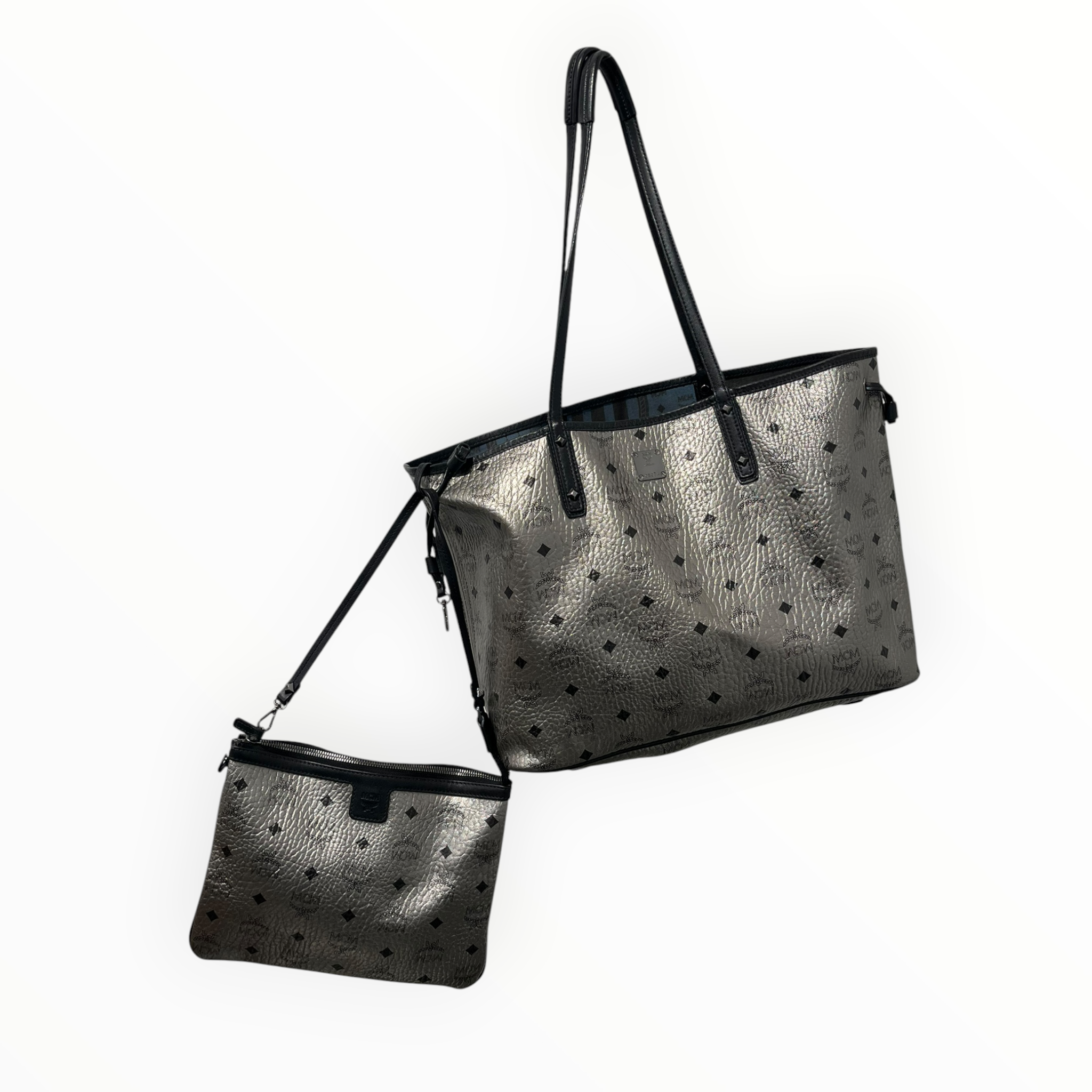 MCM/Tote Bag/Monogram/Leather/SLV/VISETOS REVERSIBLE LIZ TOTE view 1