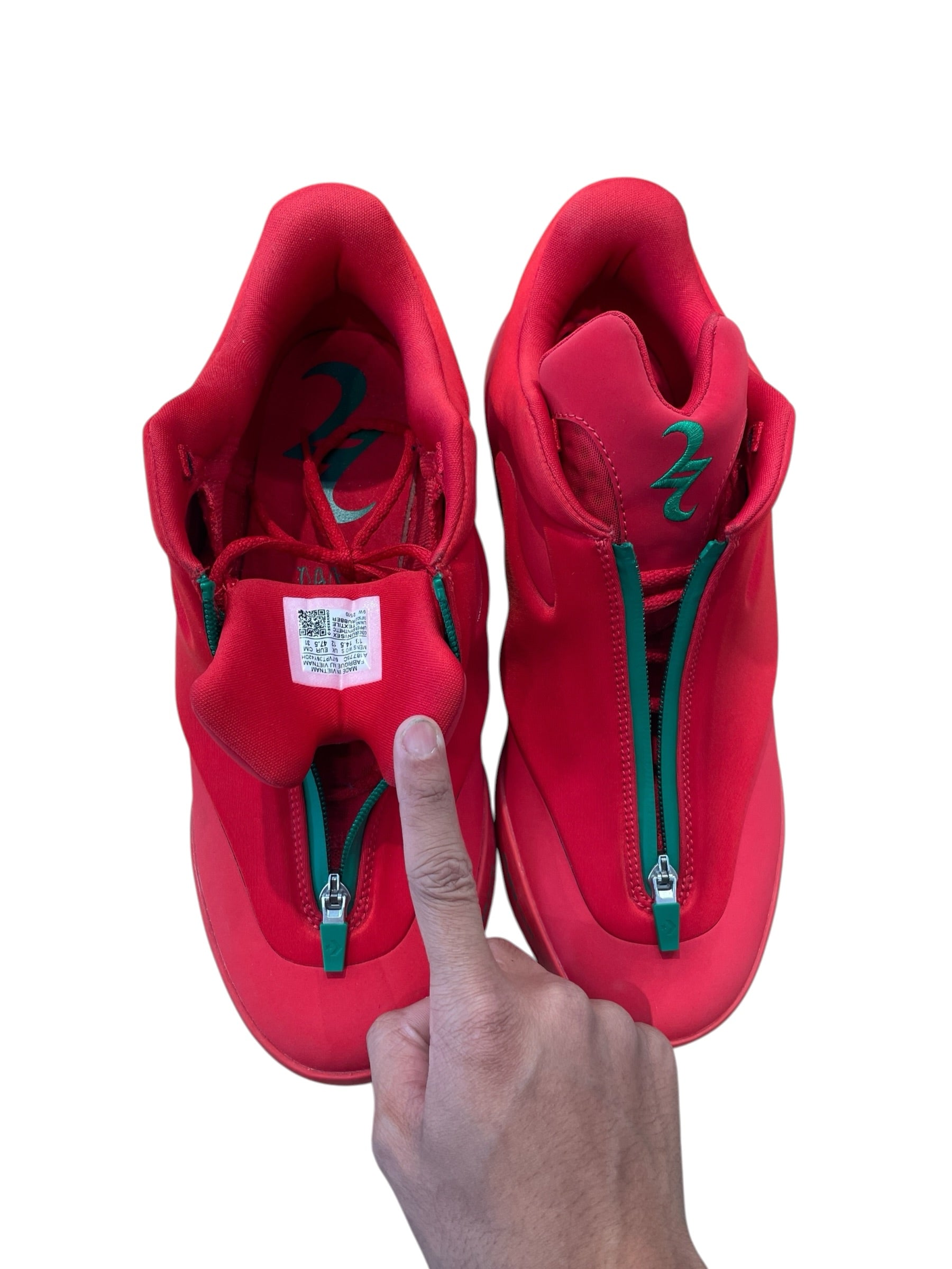 CONVERSE/Low-Sneakers/US 13/Nylon/RED/SHAI 001 LOW TOP ZIPPER view 3