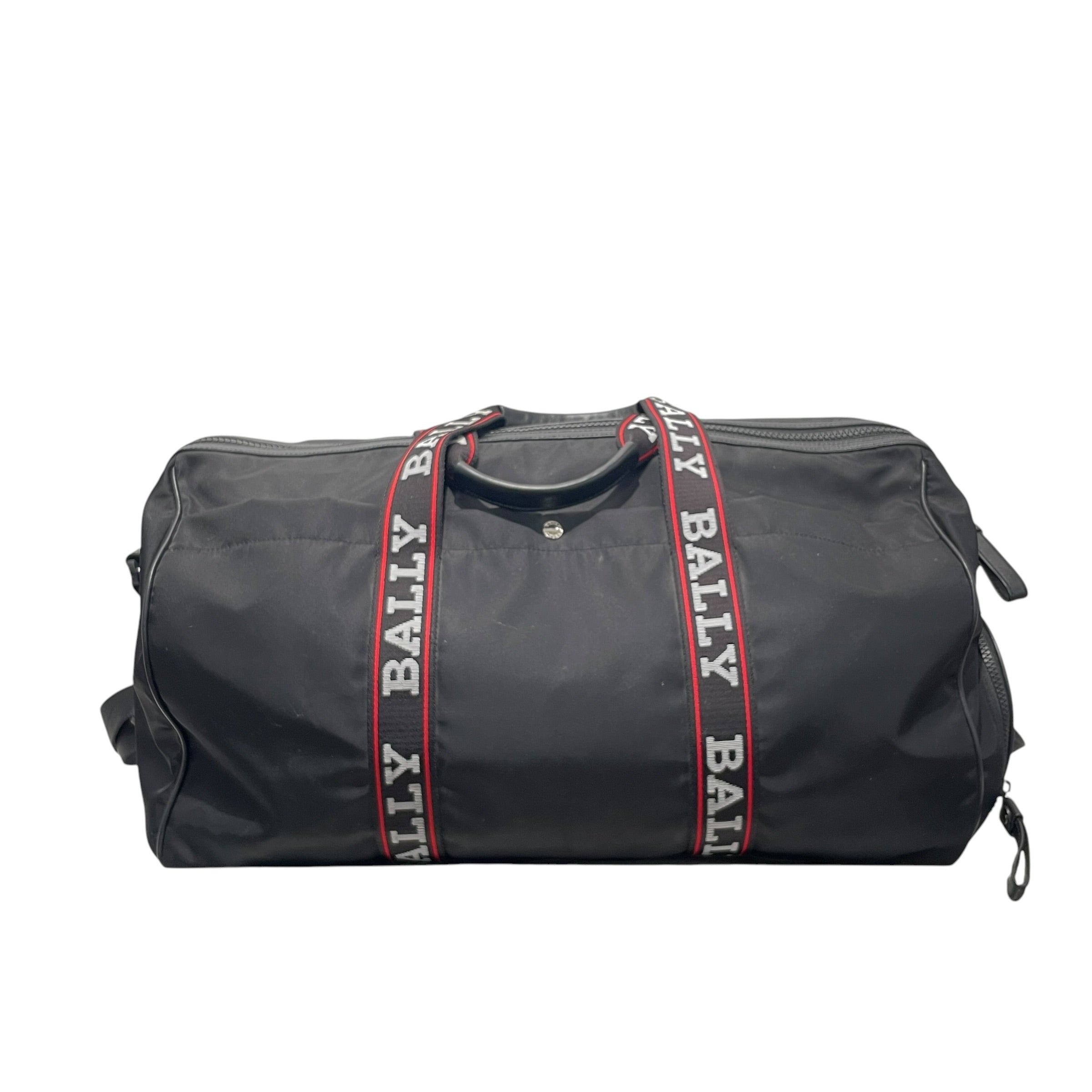 BALLY/Bag/Cotton/BLK/weekender view 1