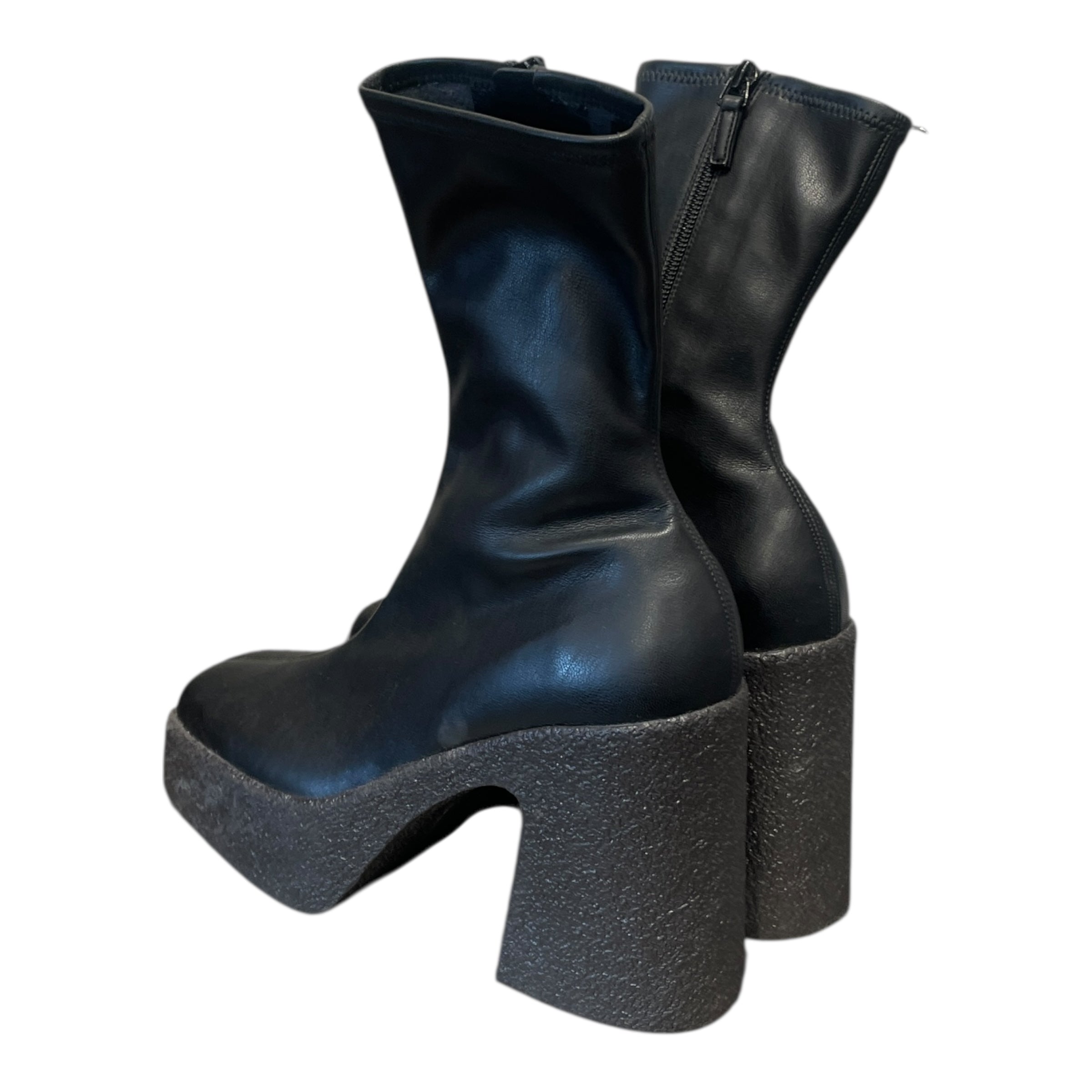 STELLAMcCARTNEY/Booties/EU 38.5/Leather/BLK/CHUNKY ANKLE BOOT view 2