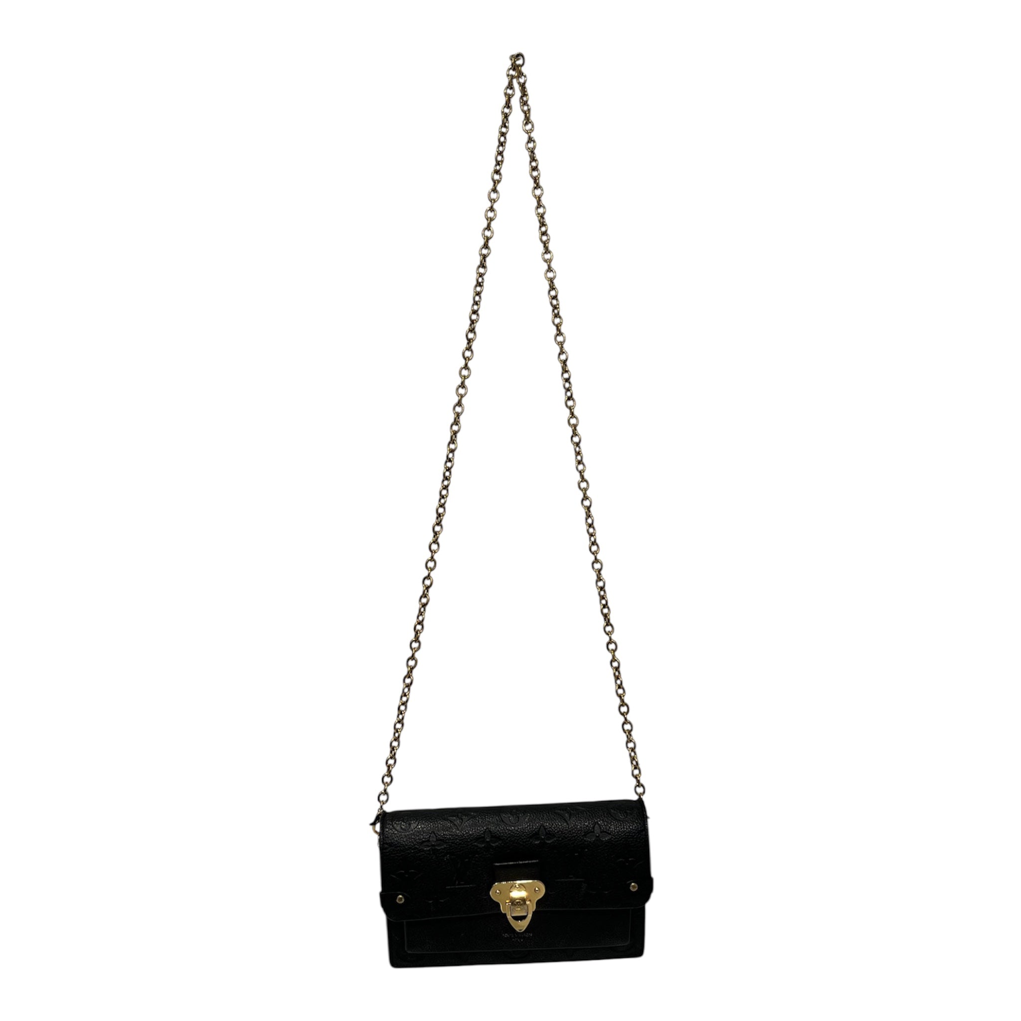 LOUIS VUITTON/Cross Body Bag/Monogram/Leather/BLK/Empreinte Vavin Gold chain view 1