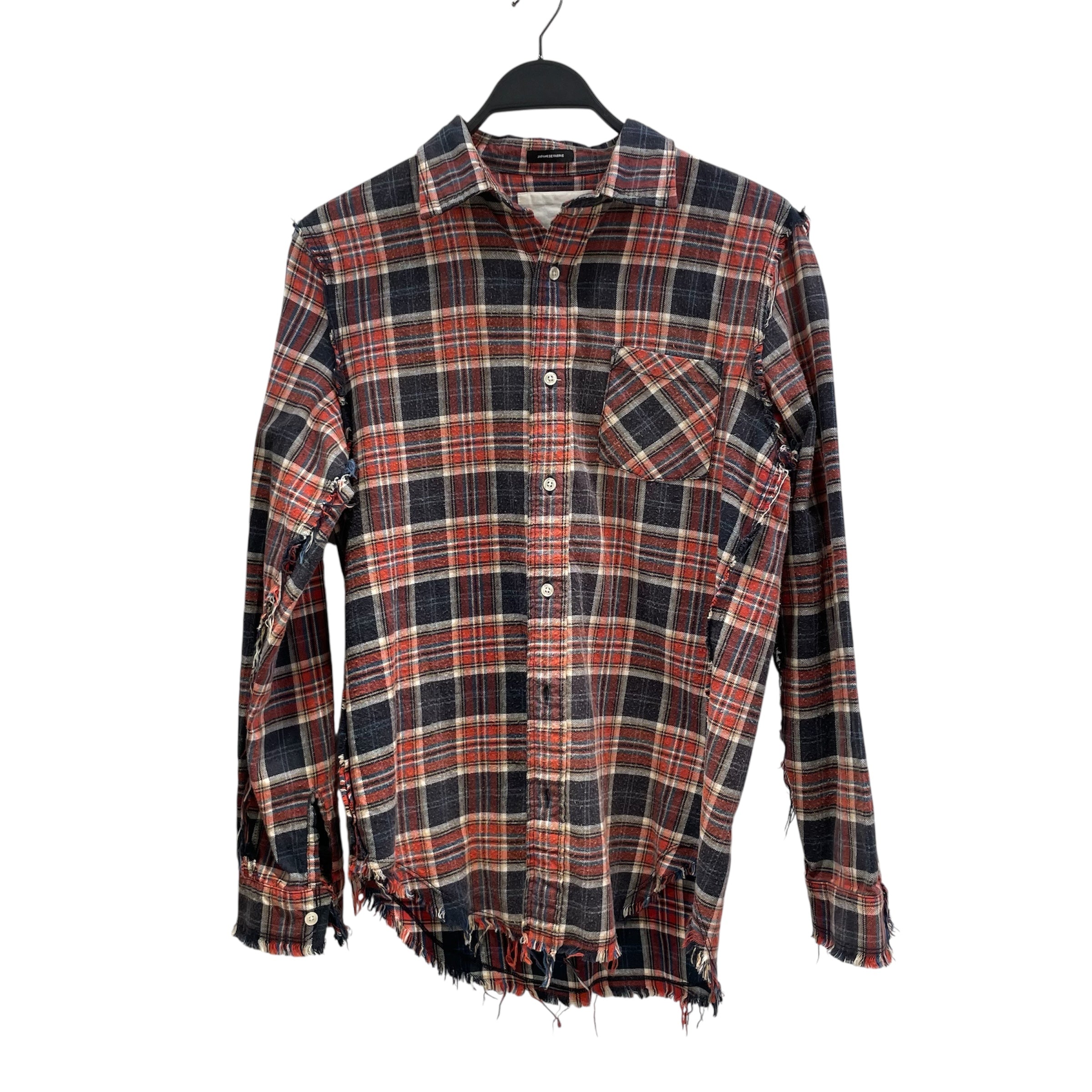R13/Flannel Shirt/XS/Cotton/ORN/Plaid/Japenese Fabric Blue/Orange view 1