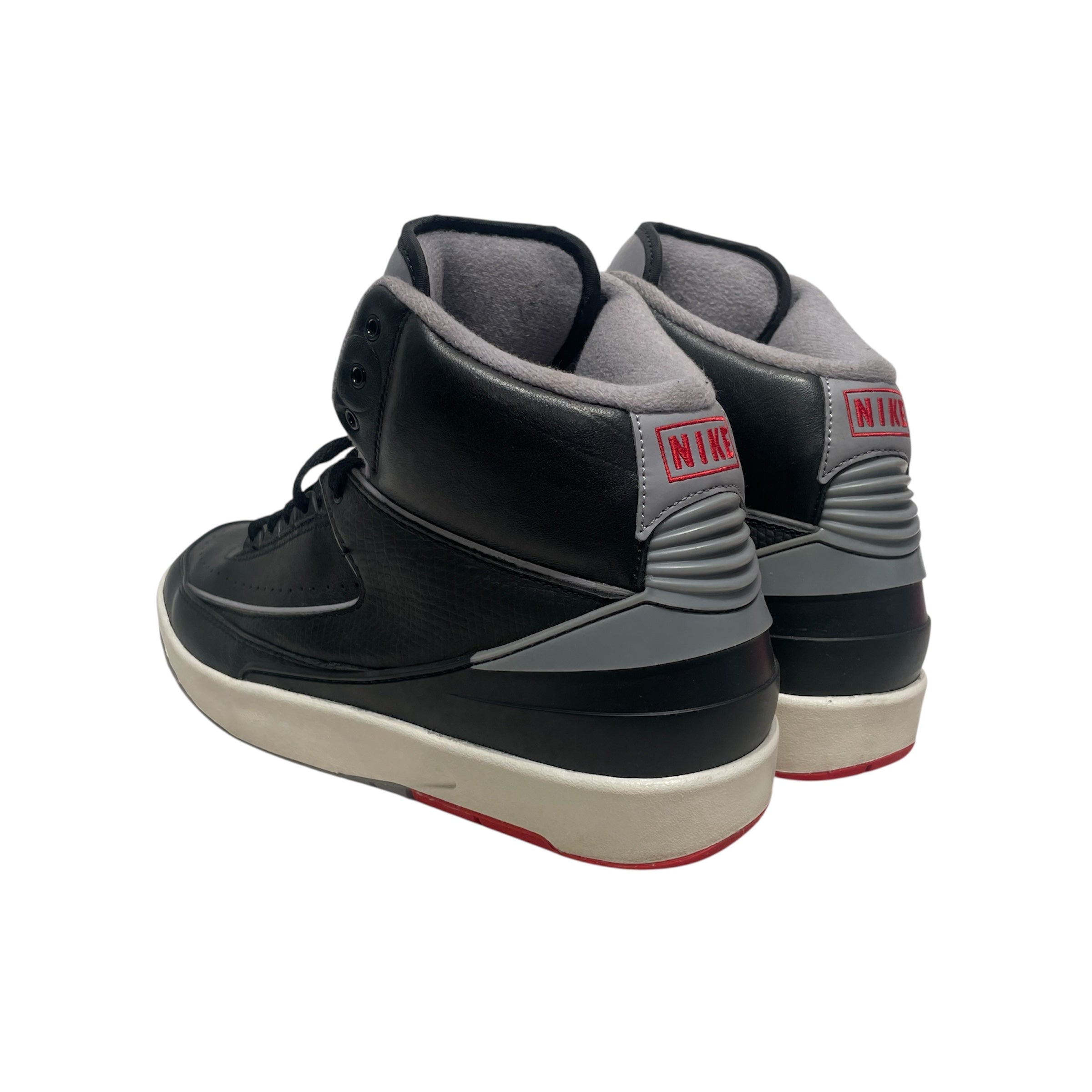 NIKE/Hi-Sneakers/US 10/Leather/BLK/Jordan 2 Black Cement view 2