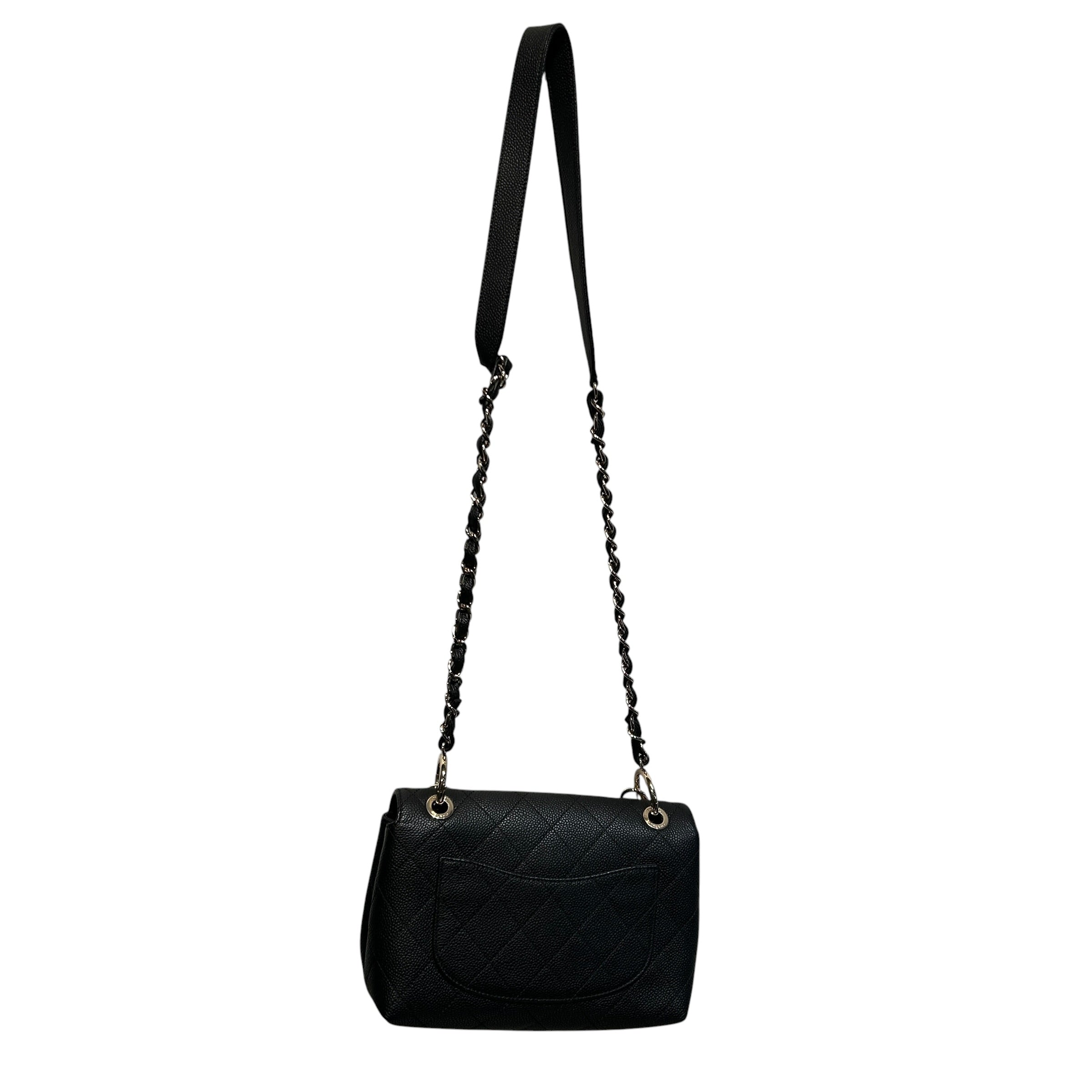 CHANEL/Bag/Leather/BLK/Caviar Quilted SIngle Flap view 2