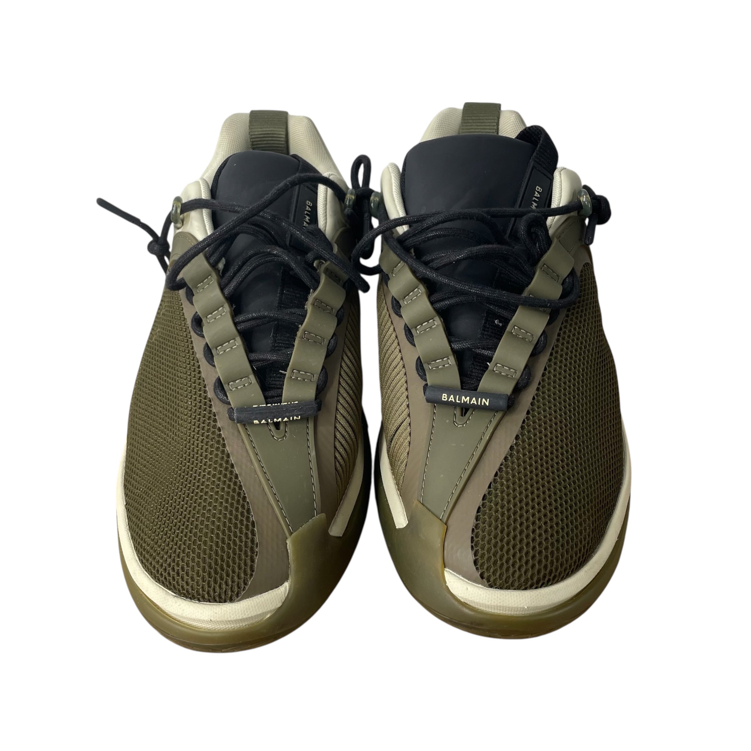 BALMAIN/Low-Sneakers/US 10/Polyester/GRN/Mesh B-runner view 3