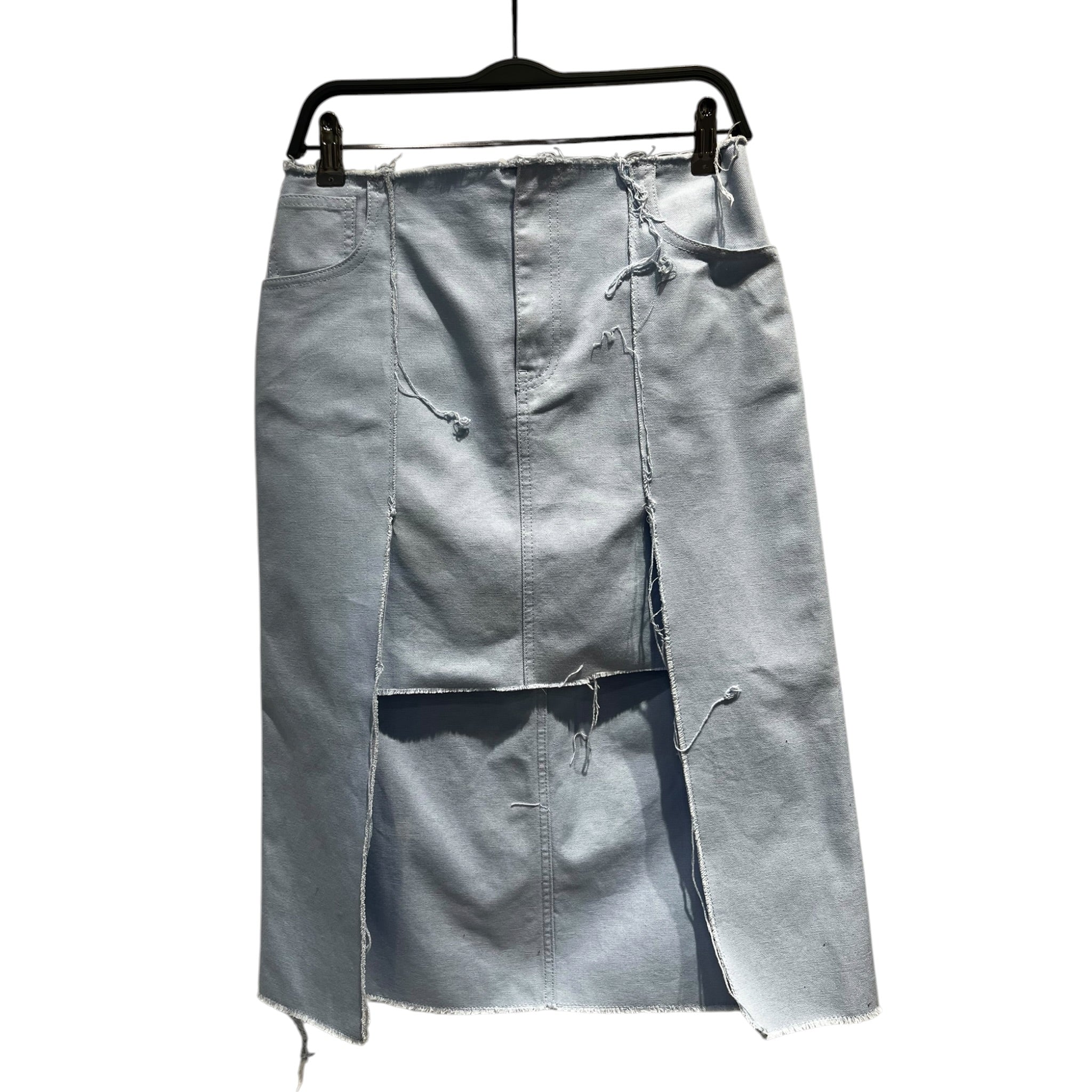 RAF SIMONS/Long Skirt/40/Cotton/BLU/RAF SIMONS BLUE SKIRT view 1