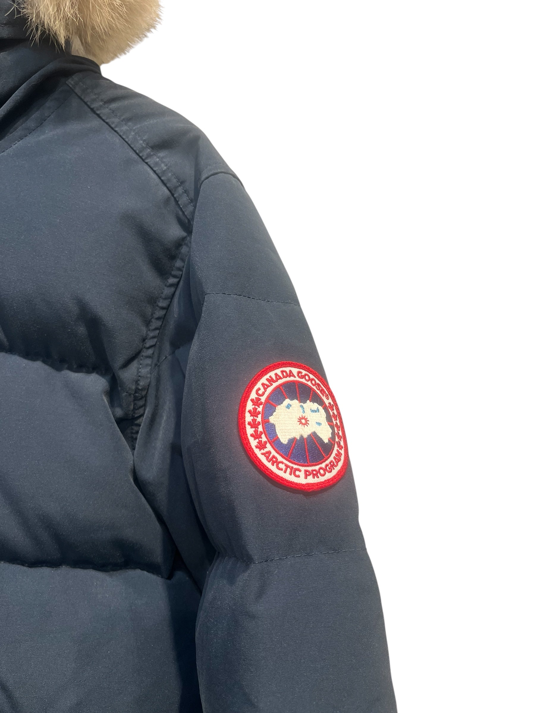 CANADA GOOSE/Jacket/S/NVY/fur hood view 5