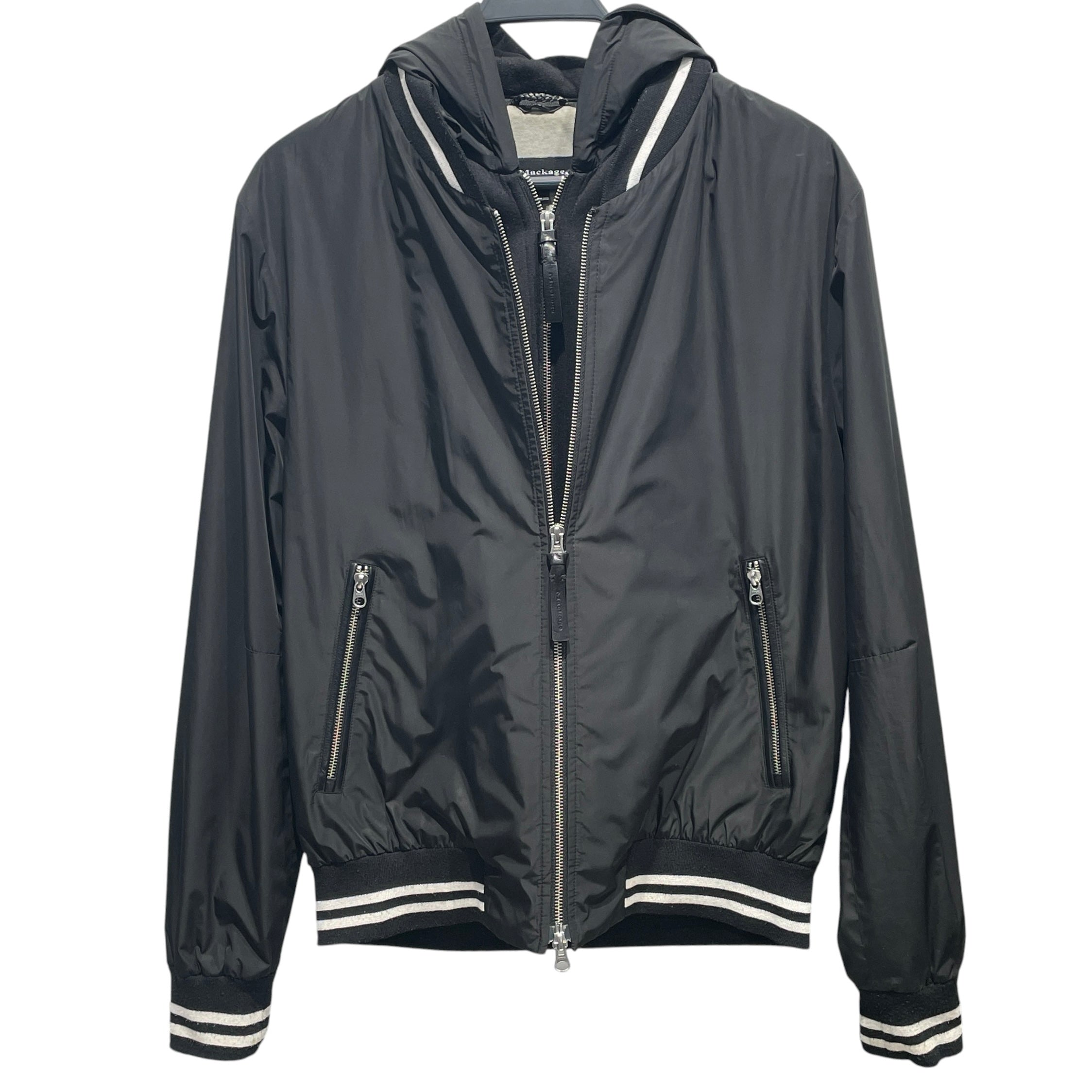 MACKAGE/Jacket/42/Polyester/BLK/HOODED BOMBER JACKET view 1