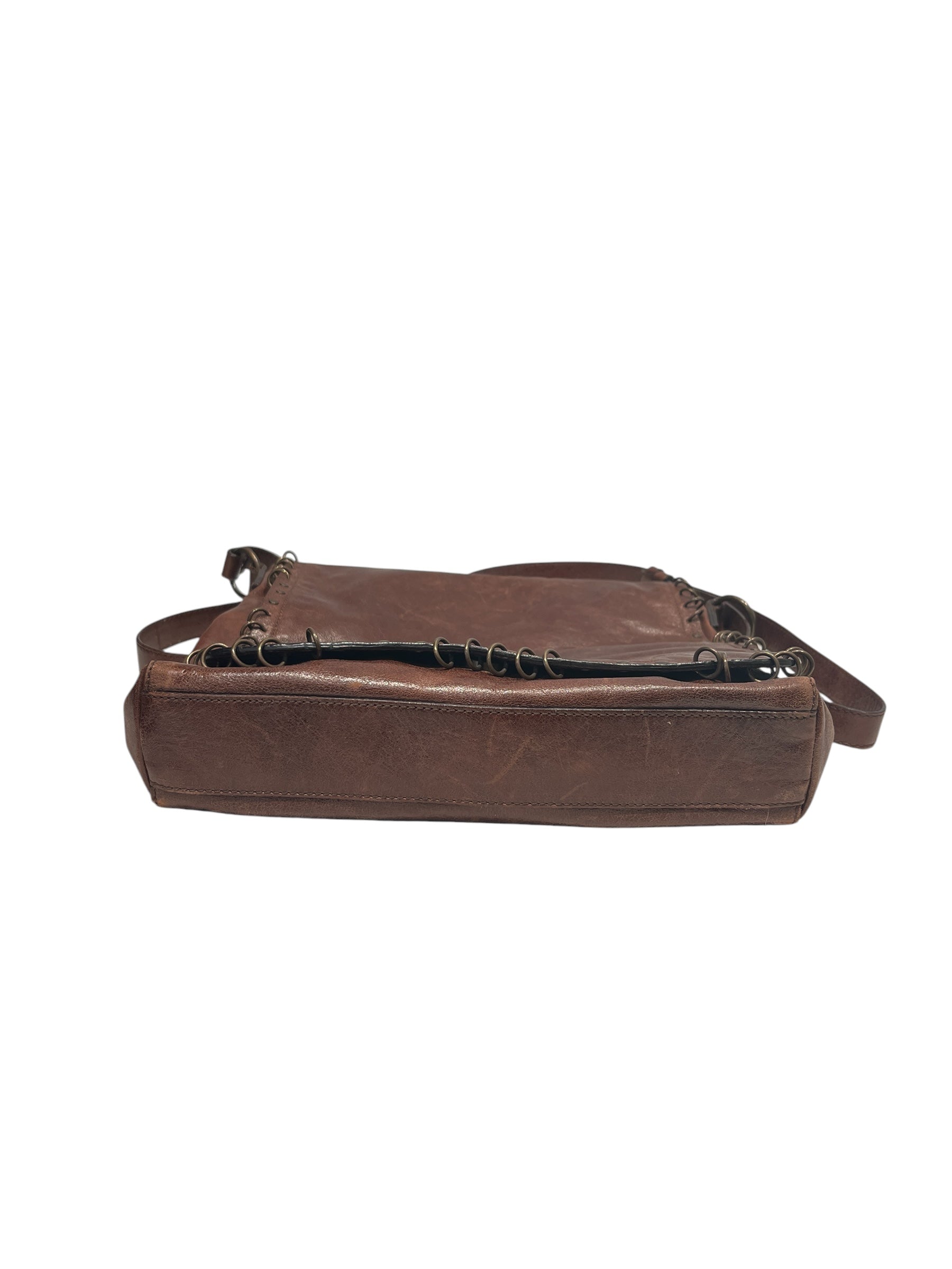 BLUMARINE/Cross Body Bag/Leather/BRW/ view 3