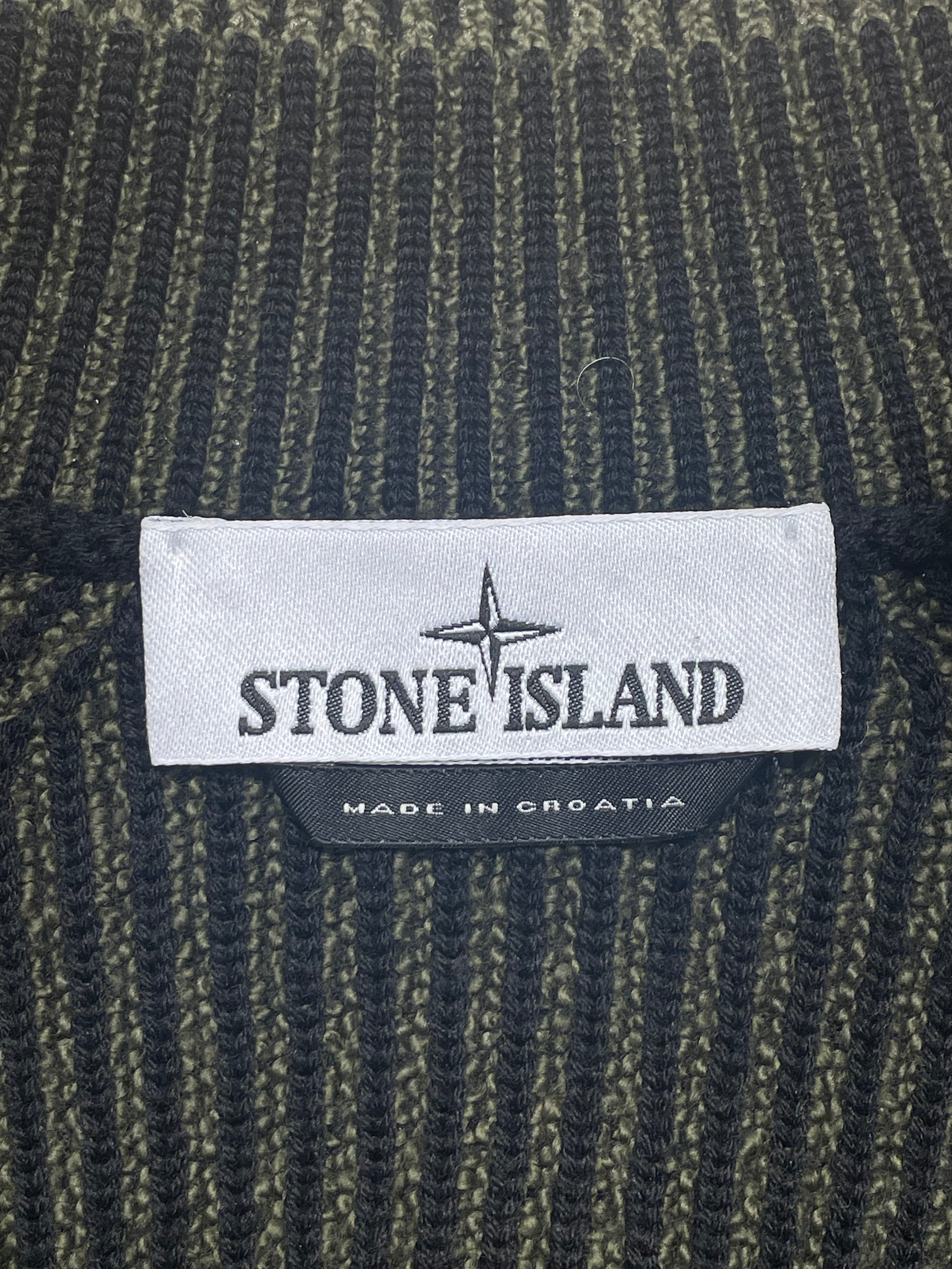 STONE ISLAND/Jacket/XL/Wool/BLK/Stripe/green stripe view 3