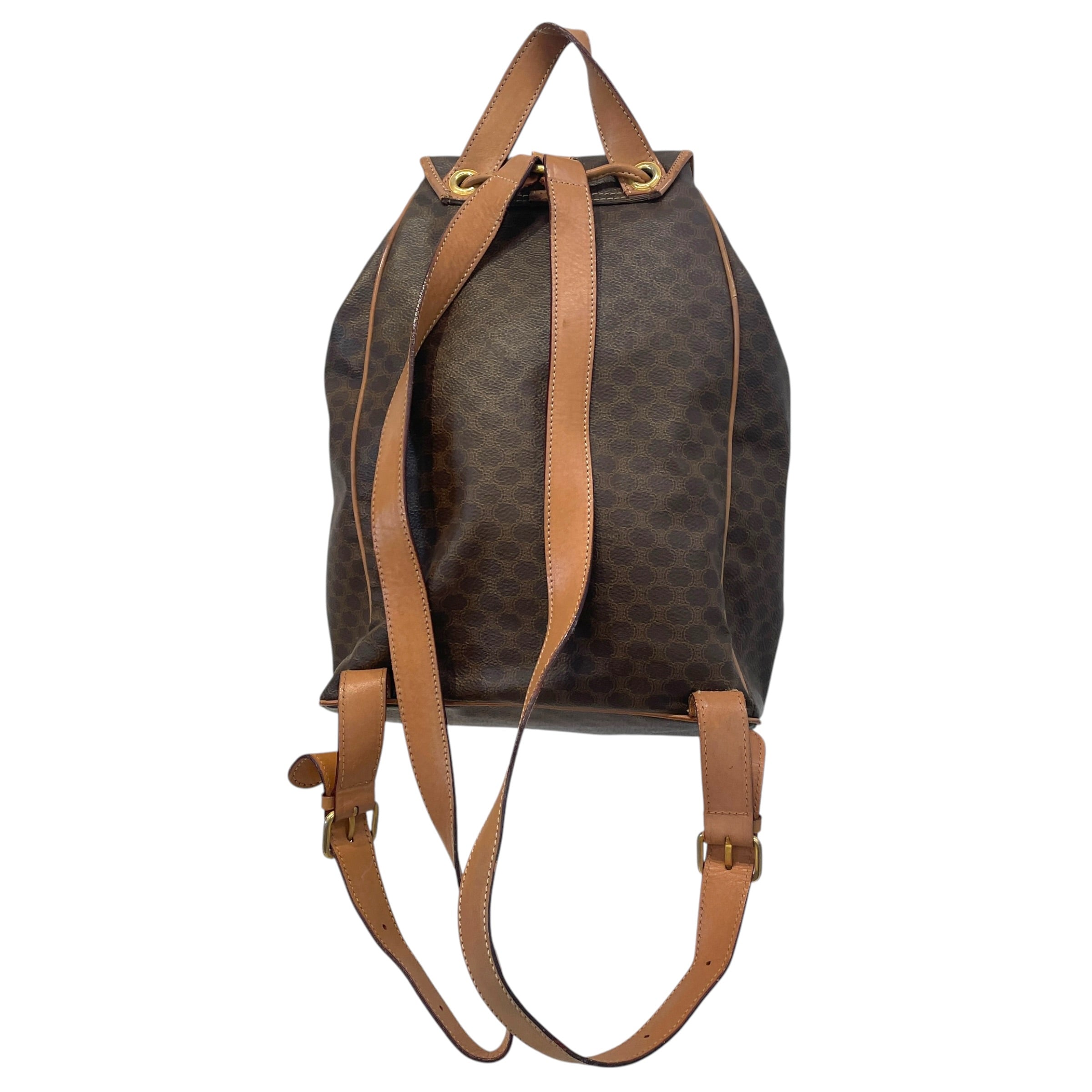 CELINE/Backpack/Monogram/Leather/BRW/Macadam Backpack view 2