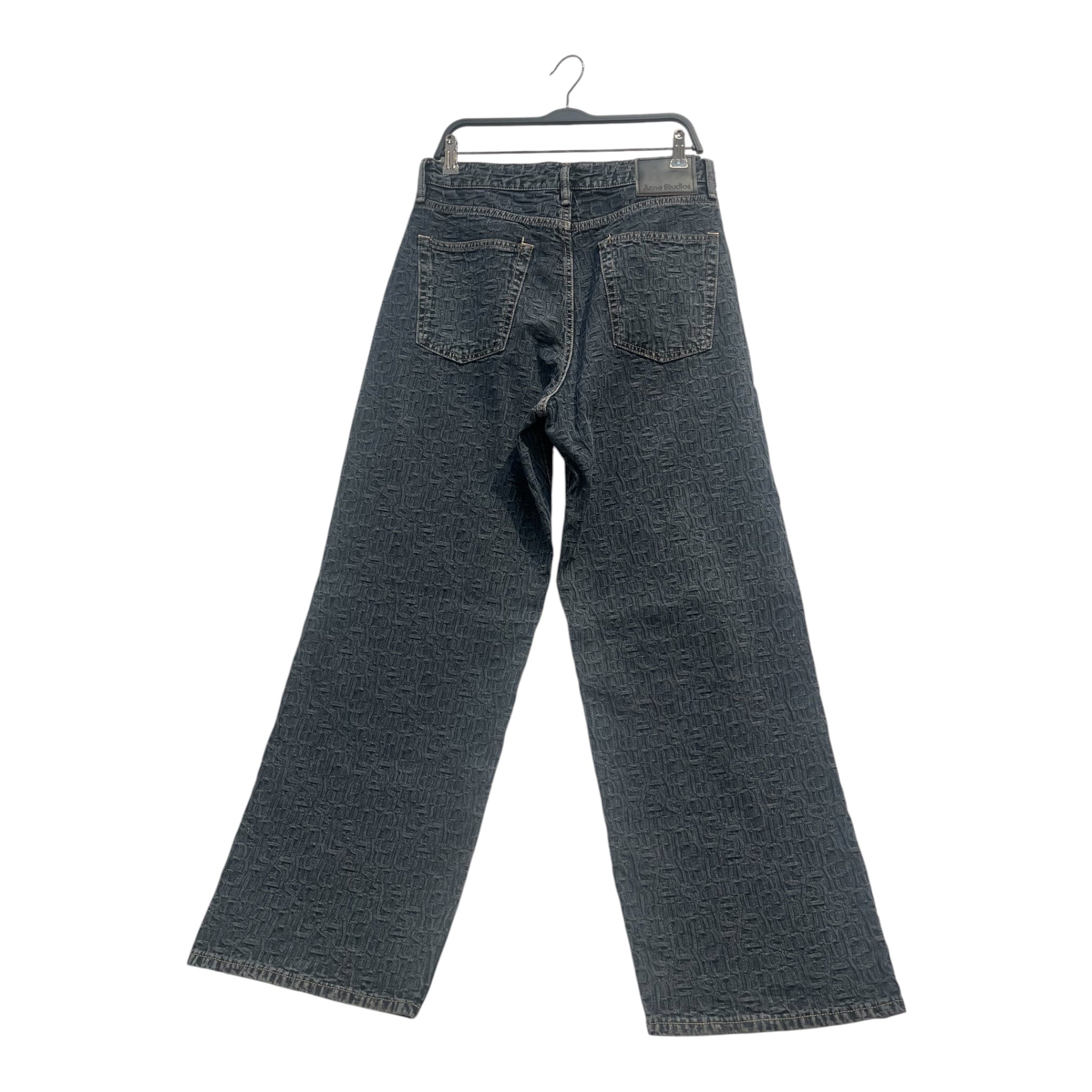 Acne Studios/Pants/32/Cotton/BLU/Button Fly/MONOGRAM WIDE LEG 1981 view 2