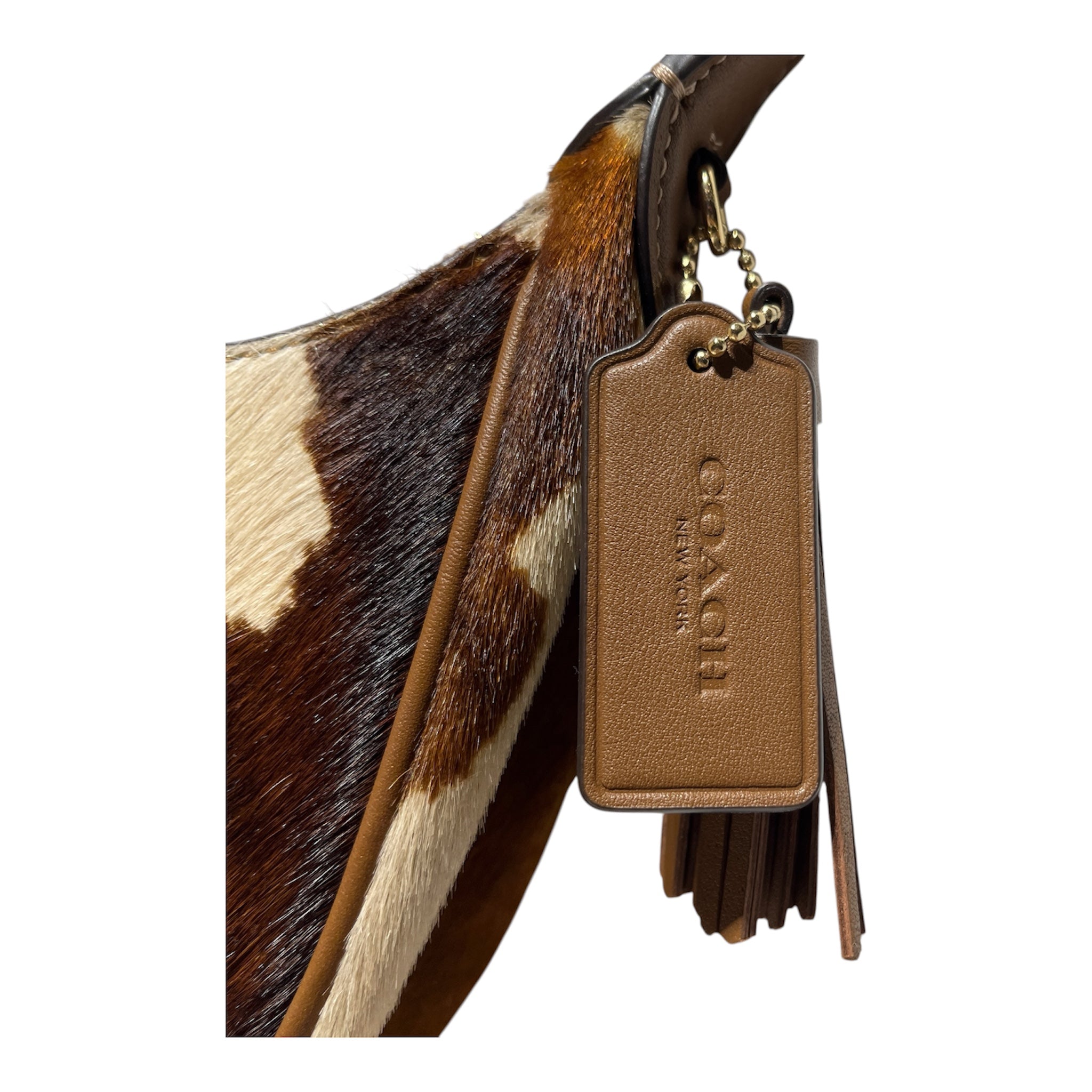 COACH/Hand Bag/Cowhide/BRW/CALFPRINT view 3