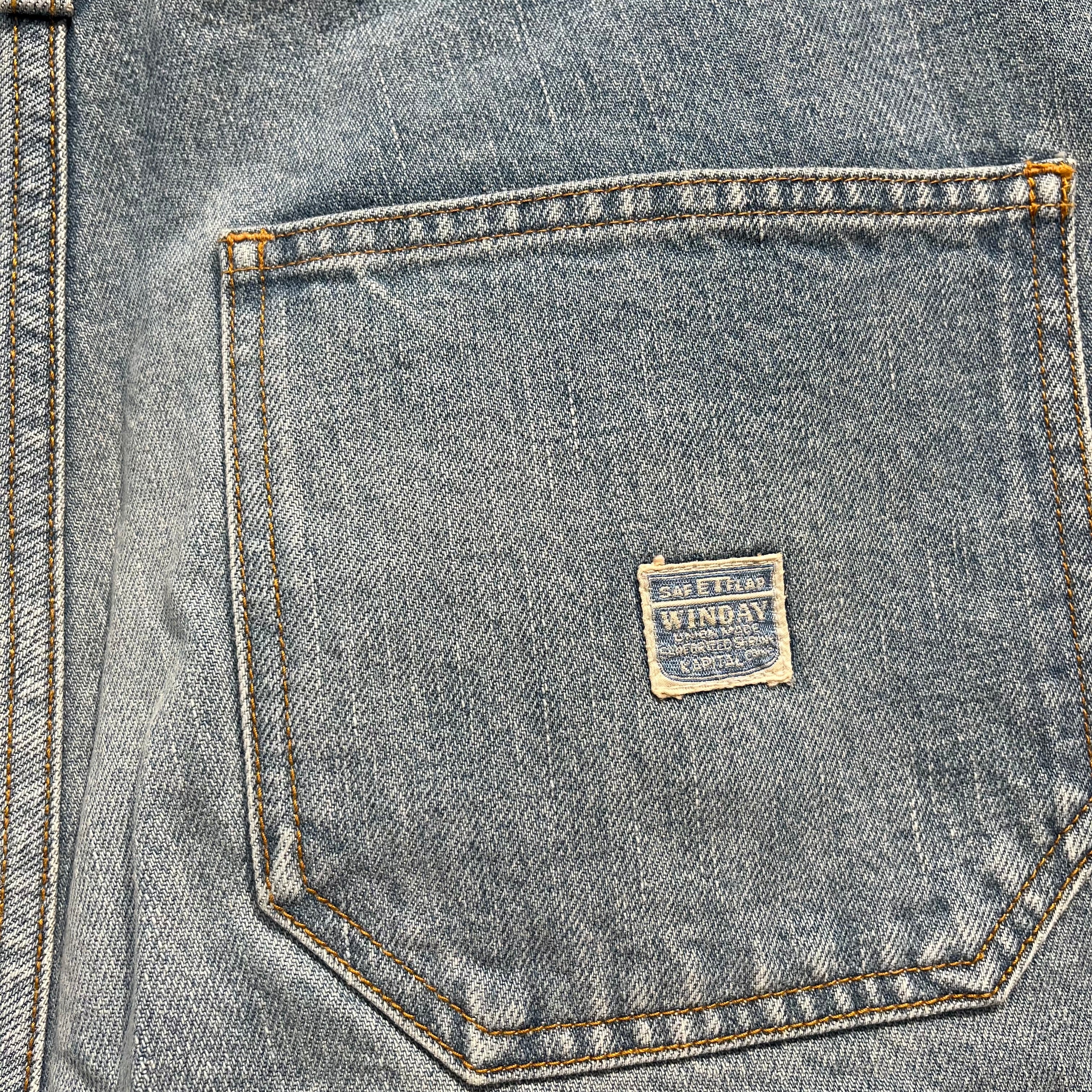 KAPITAL/Shorts/32/Cotton/BLU/JEWEL DOUBLE KNEE view 3
