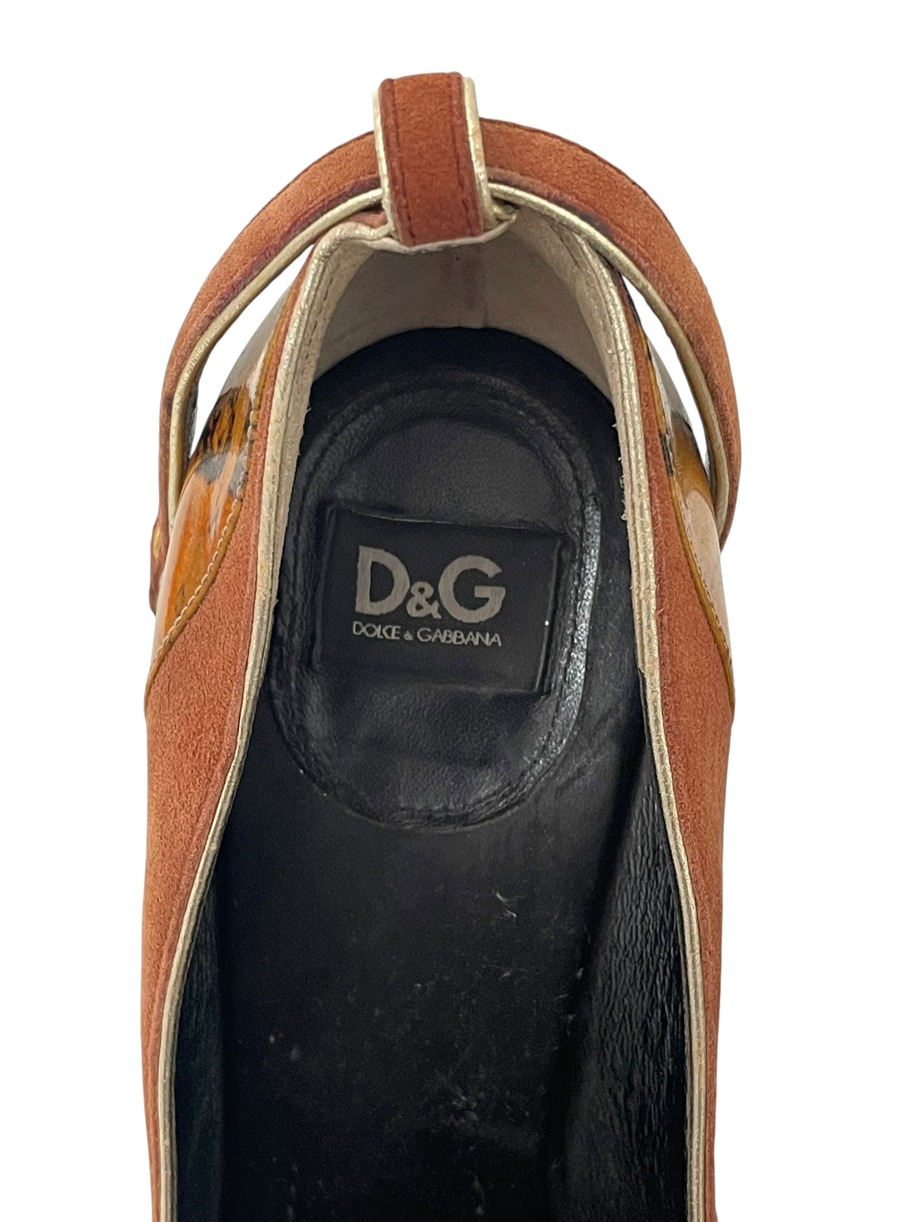 D&G/Heels/EU 39/Suede/BRW/VINTAGE EMBELLISHED HEEL view 3