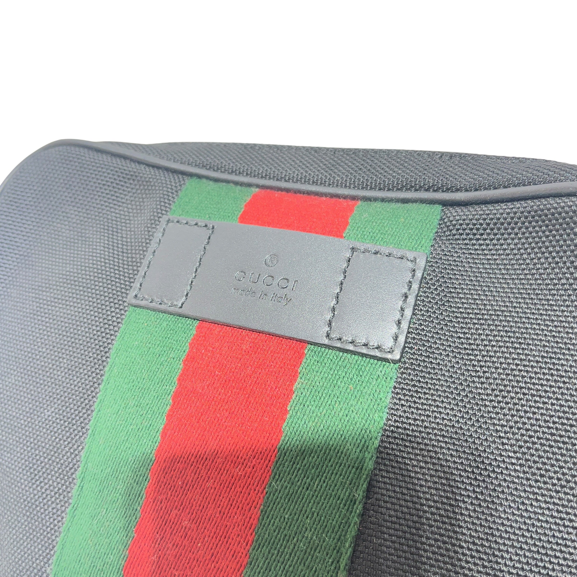 GUCCI/Fanny Pack/Polyester/BLK/STRIPE view 4