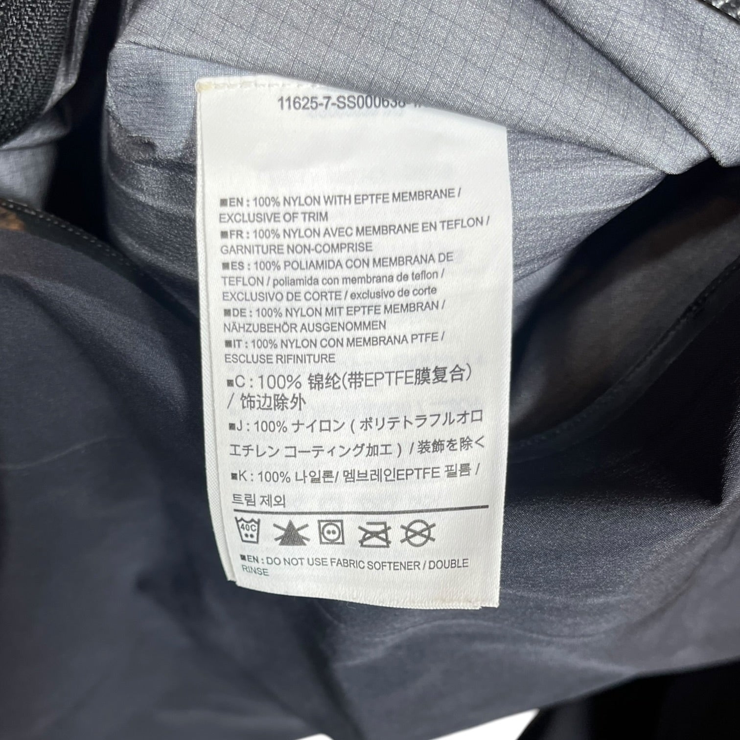 ARC'TERYX/Windbreaker/L/Nylon/BLK/shell jacket view 4