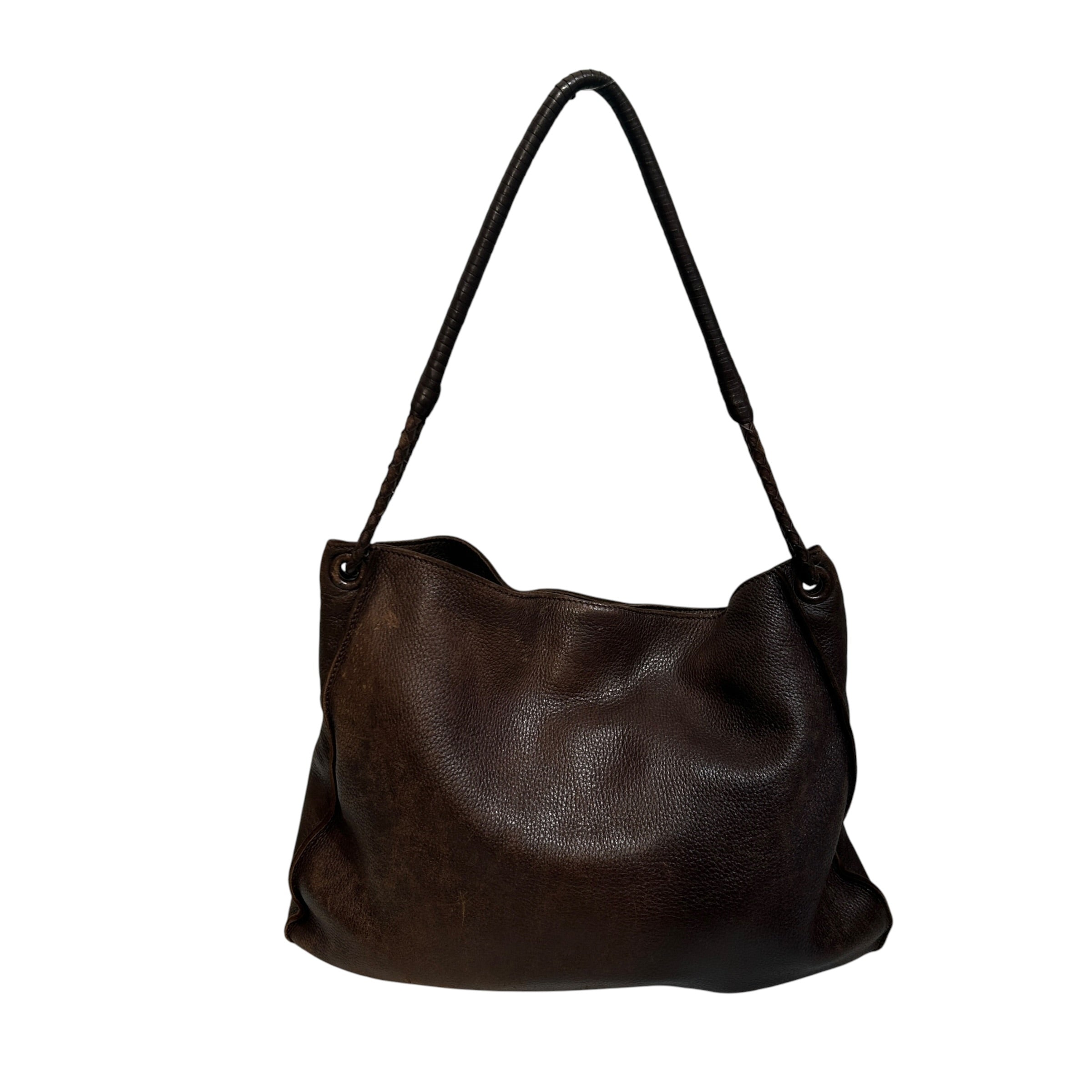 BOTTEGA VENETA/Tote Bag/Leather/BRW/trimmed hobo bag view 1