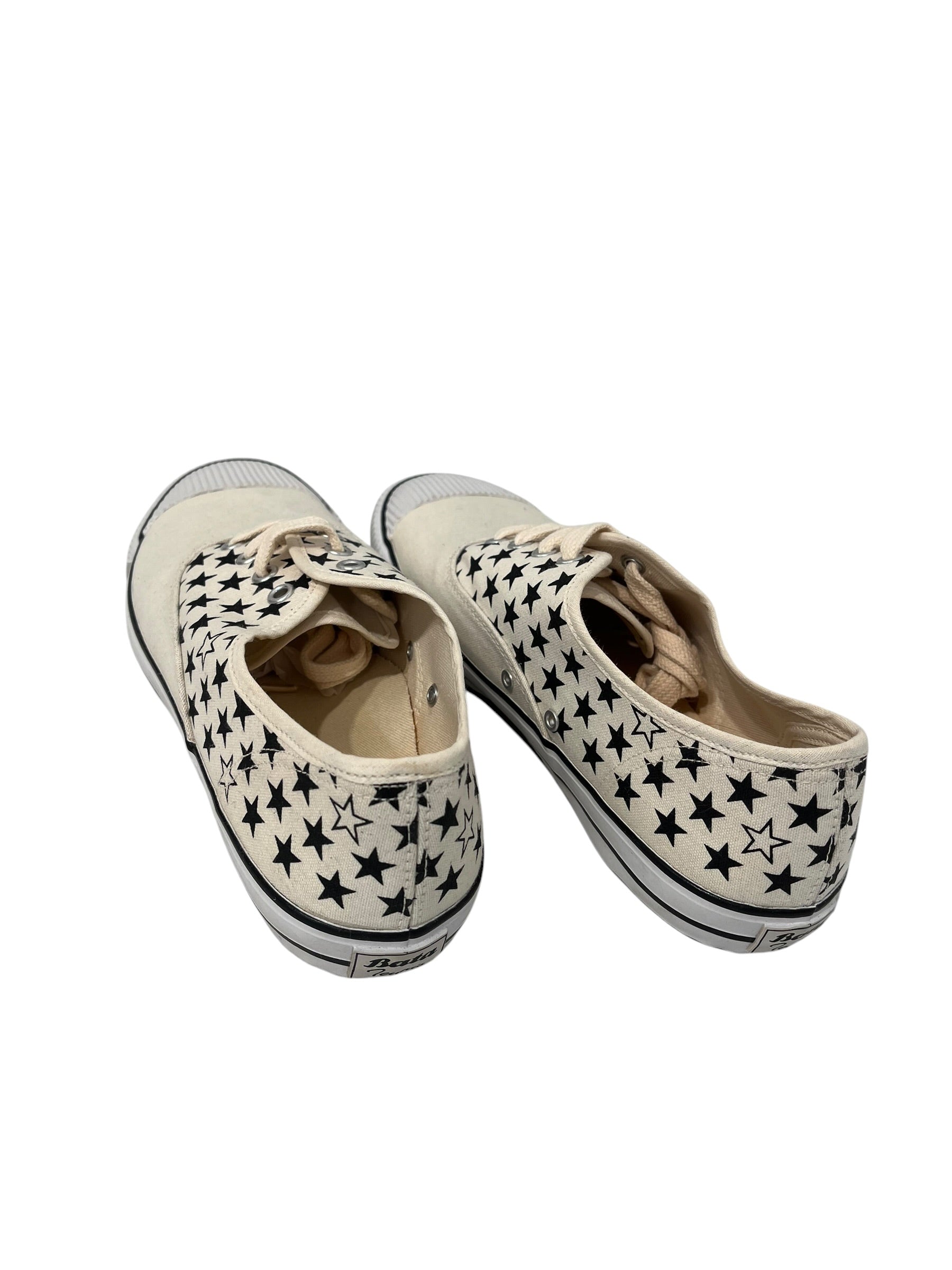 BATA/COMME des GARCONS/Low-Sneakers/US 9/CRM/TENNIS RIGE TOE BOX 8 STARS view 2