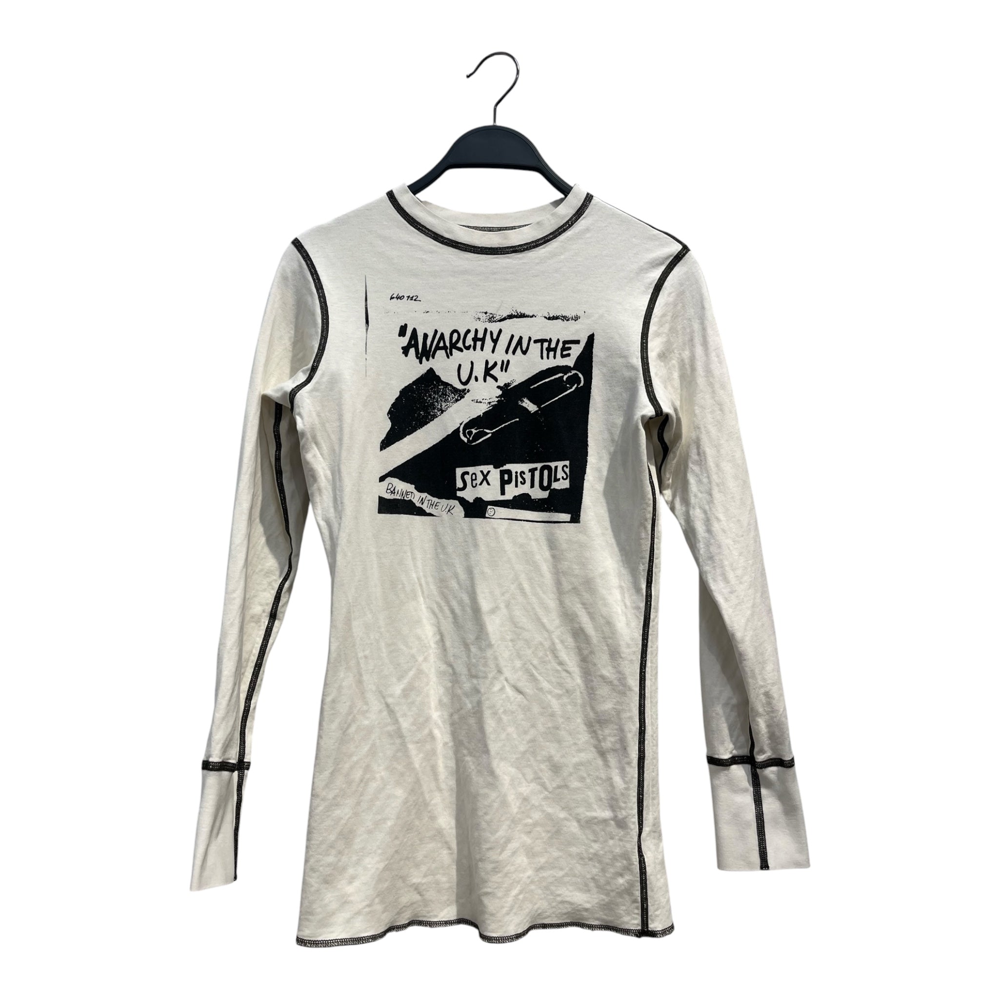 THE GREAT CHINA WALL/LS T-Shirt/M/Graphic/Cotton/WHT/ANARCHY IN THE UK SEX PISTOLS view 1