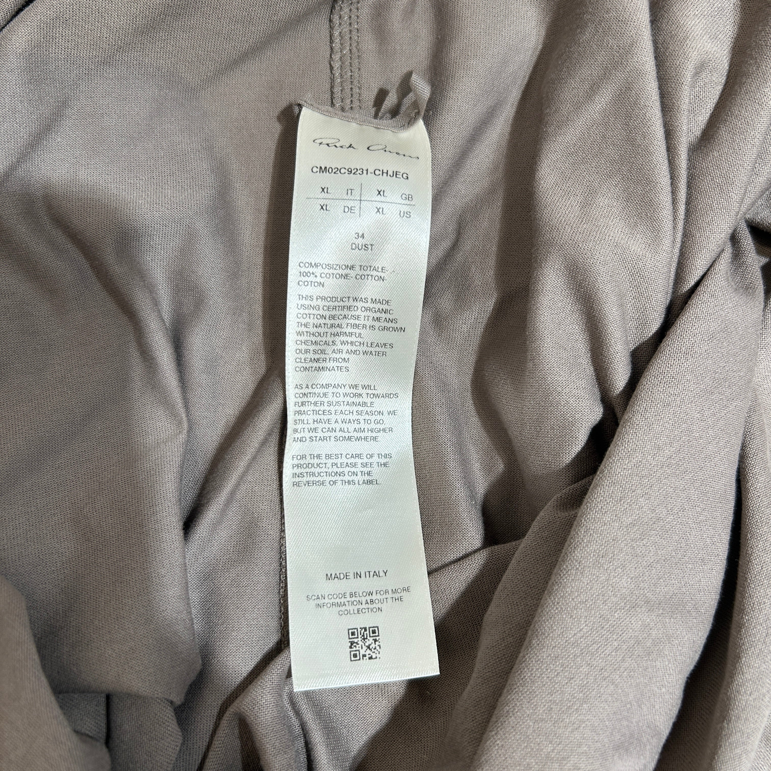 Rick Owens/Champion/Tank Top/XL/Cotton/BRW/oversized tarp tank nwt view 4