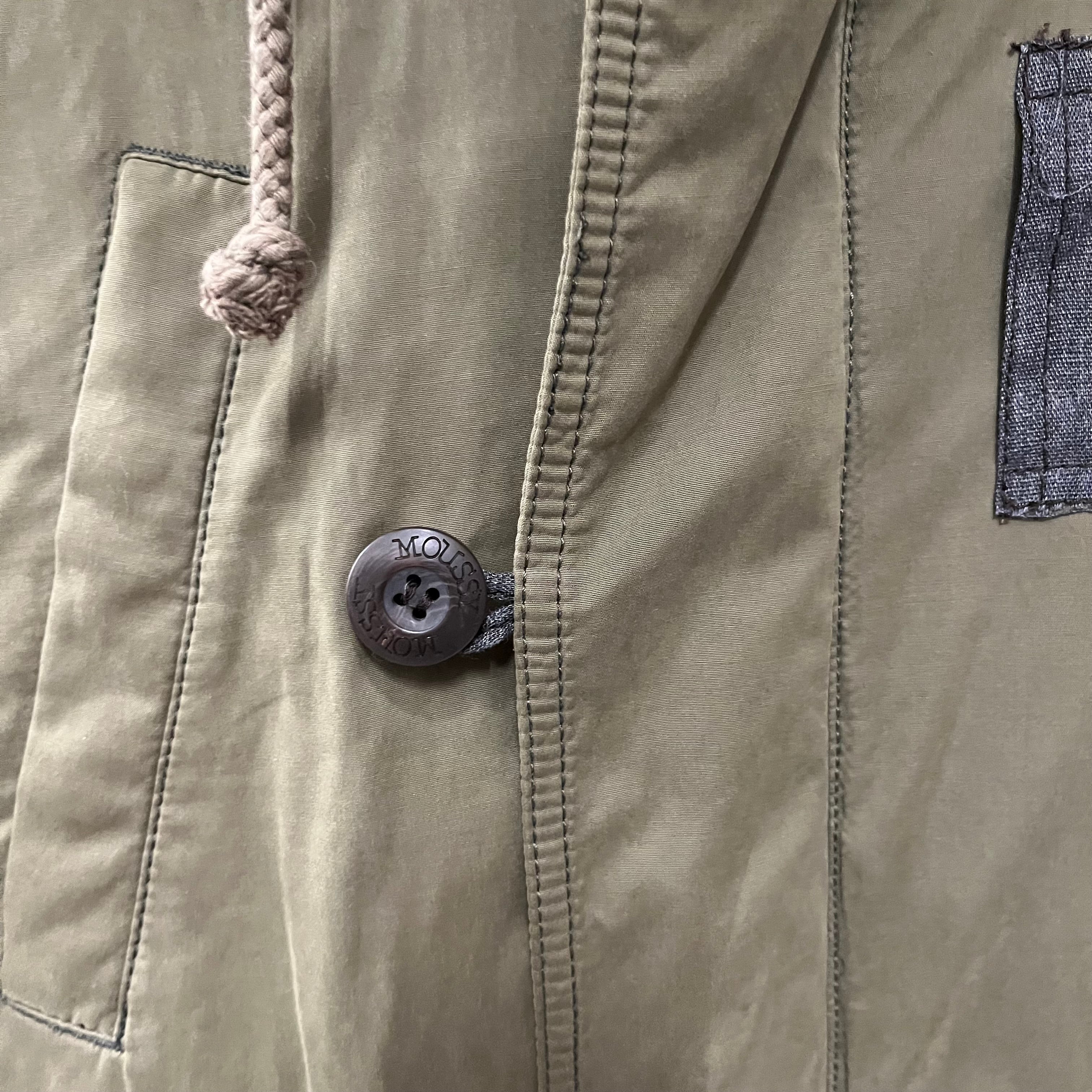 MOUSSY/Mod Parka/M/Polyester/GRN/REAL FUR HOOD TRIM view 4