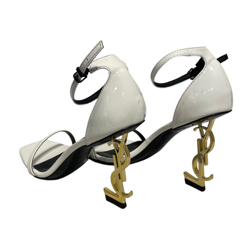 YVES SAINT LAURENT/Heels/EU 38/Leather/WHT/