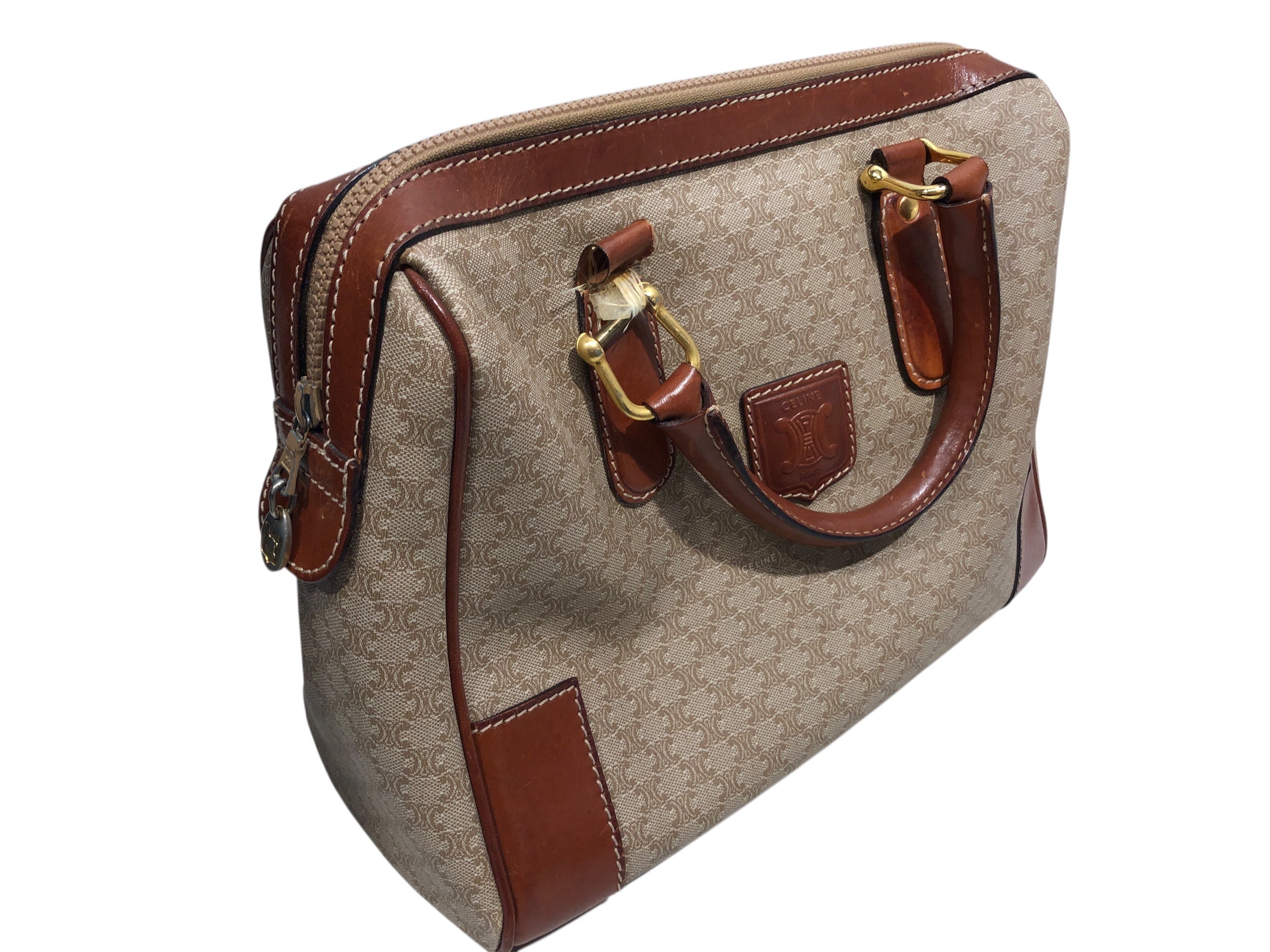 CELINE/Hand Bag/All Over Print/Leather/BEG/ view 4