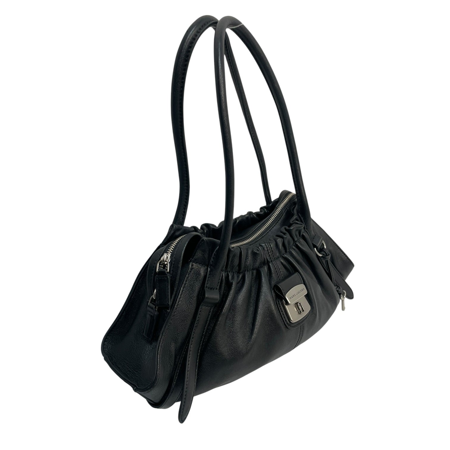 MARC JACOBS/Hand Bag/Leather/BLK/cristina leather bag view 3
