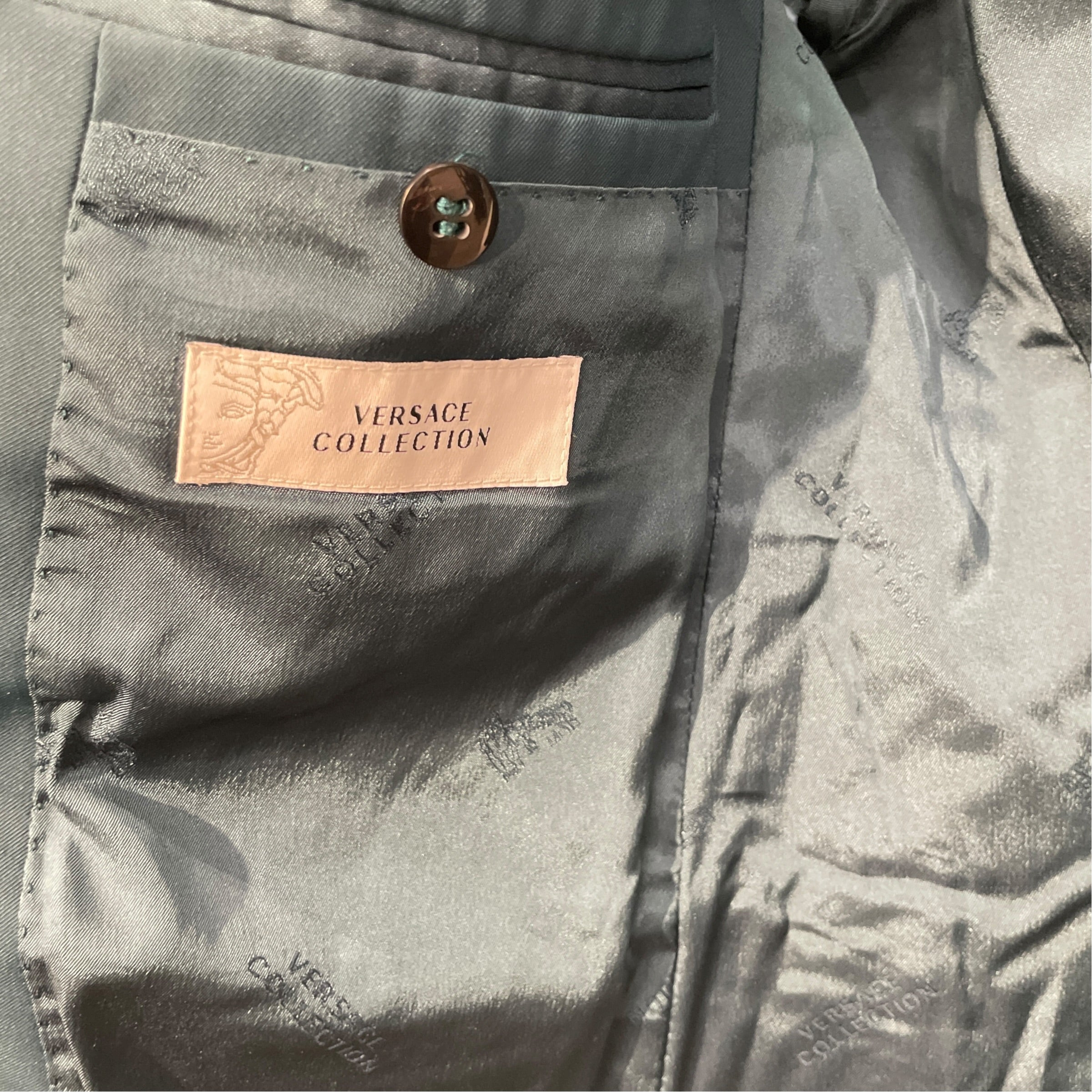 VERSACE/Jacket/48/Cotton/GRN/ view 3