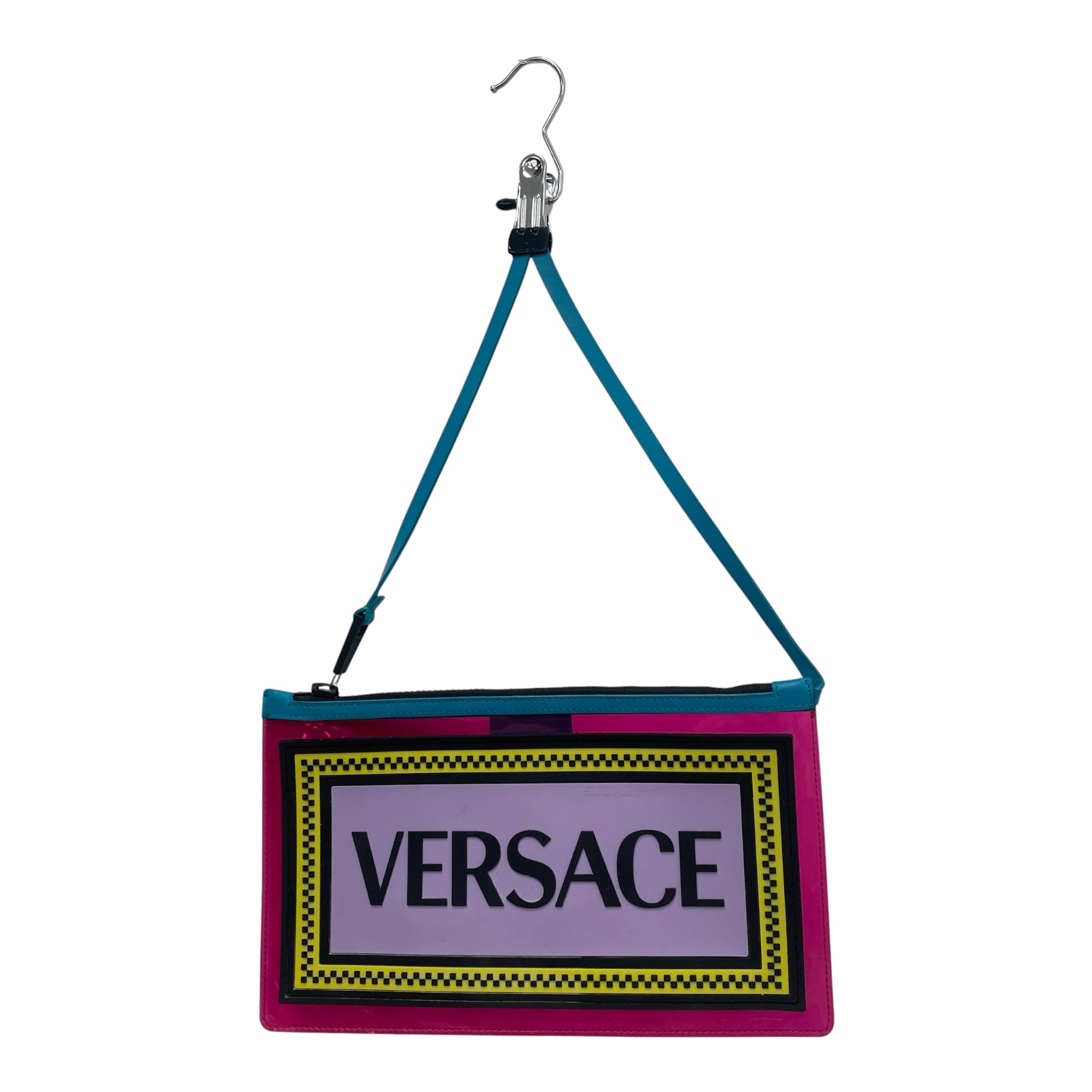 VERSACE/Clutch Bag/Border/Acrylic/MLT/LOGOPVCPOUCH view 1
