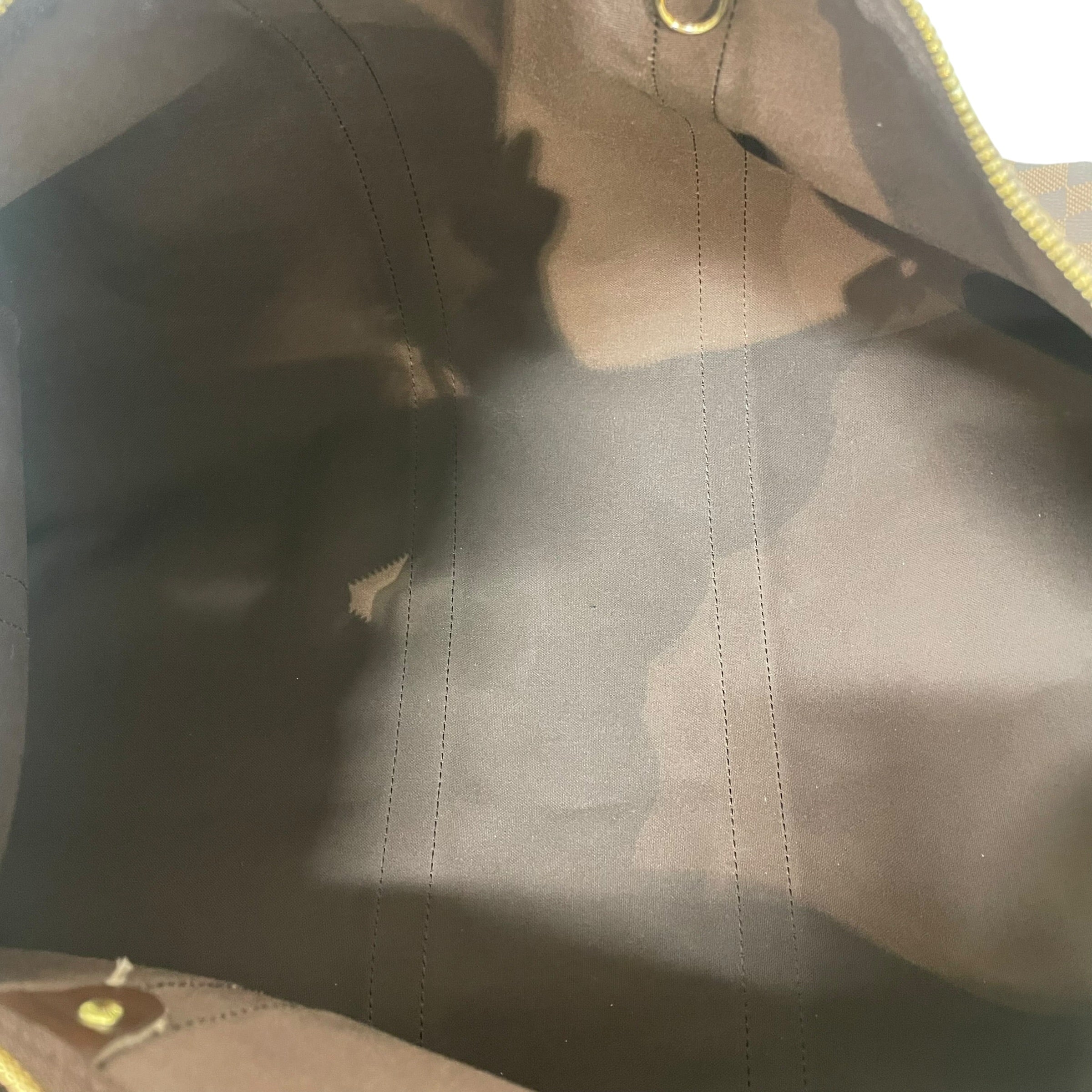 LOUIS VUITTON/Luggage/Border/Leather/BRW/Keepall 55 Bandouliere view 4